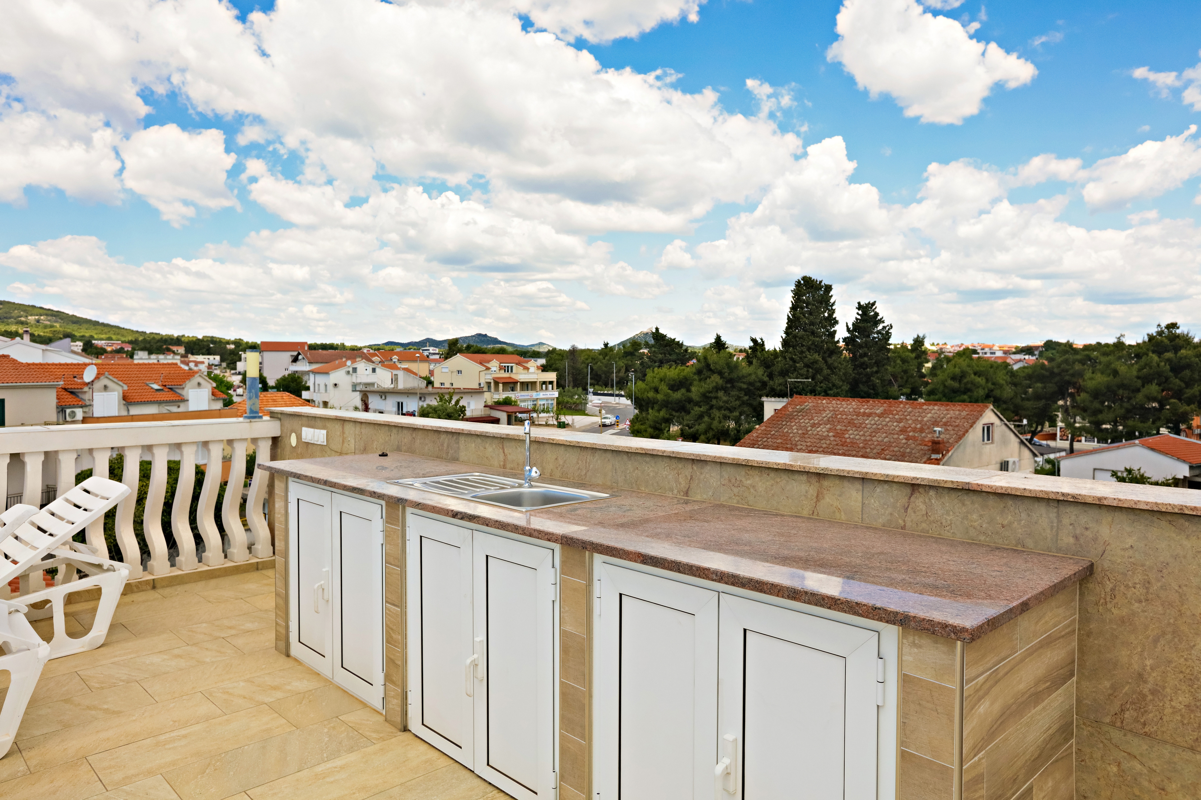 One bedroom apartment with terrace and sea view Vodice  A-c