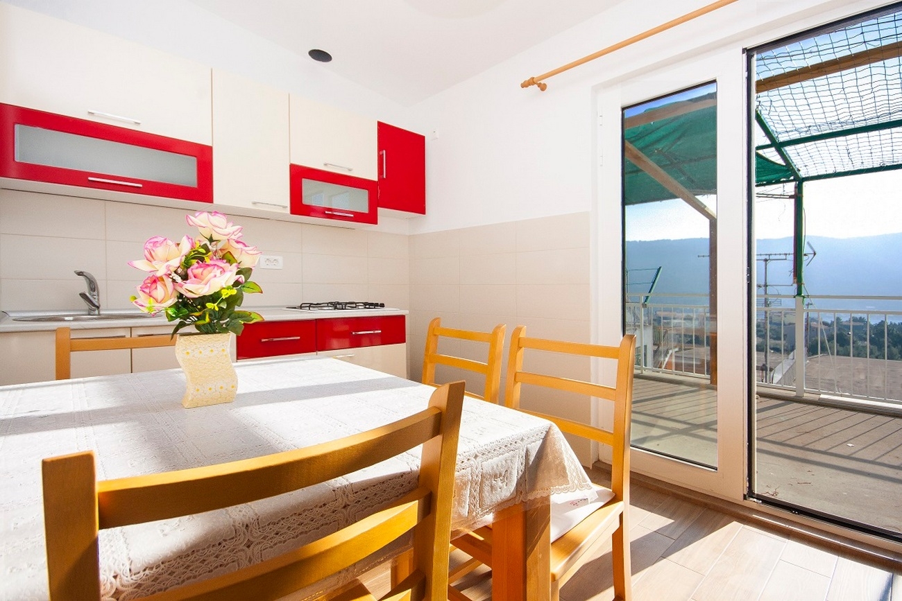 One bedroom apartment with terrace and sea view Grebaštica, Šibenik (A-13978-b)