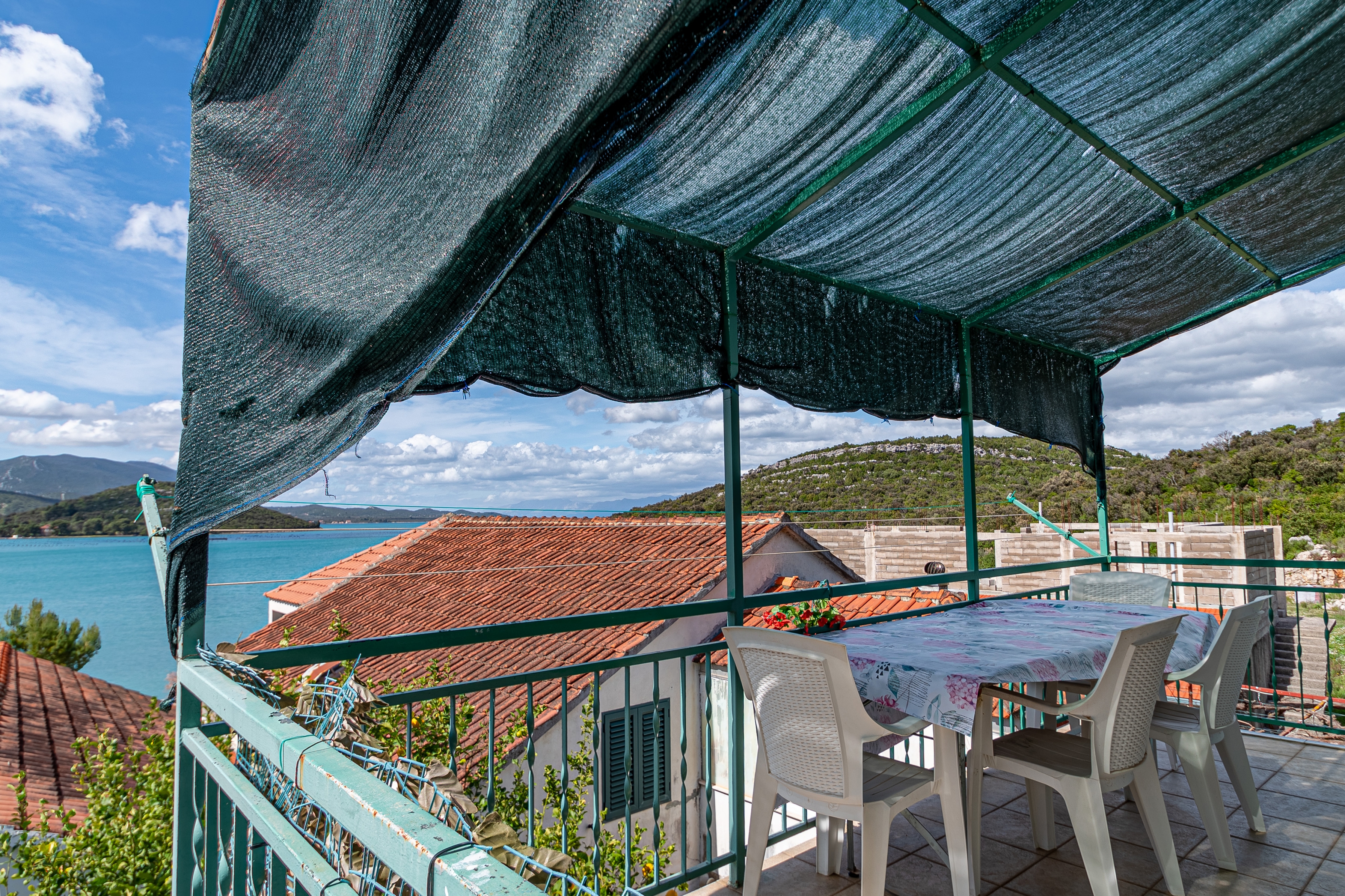 Two bedroom apartment with terrace and sea view Luka Dubrava, Pelješac  A-b