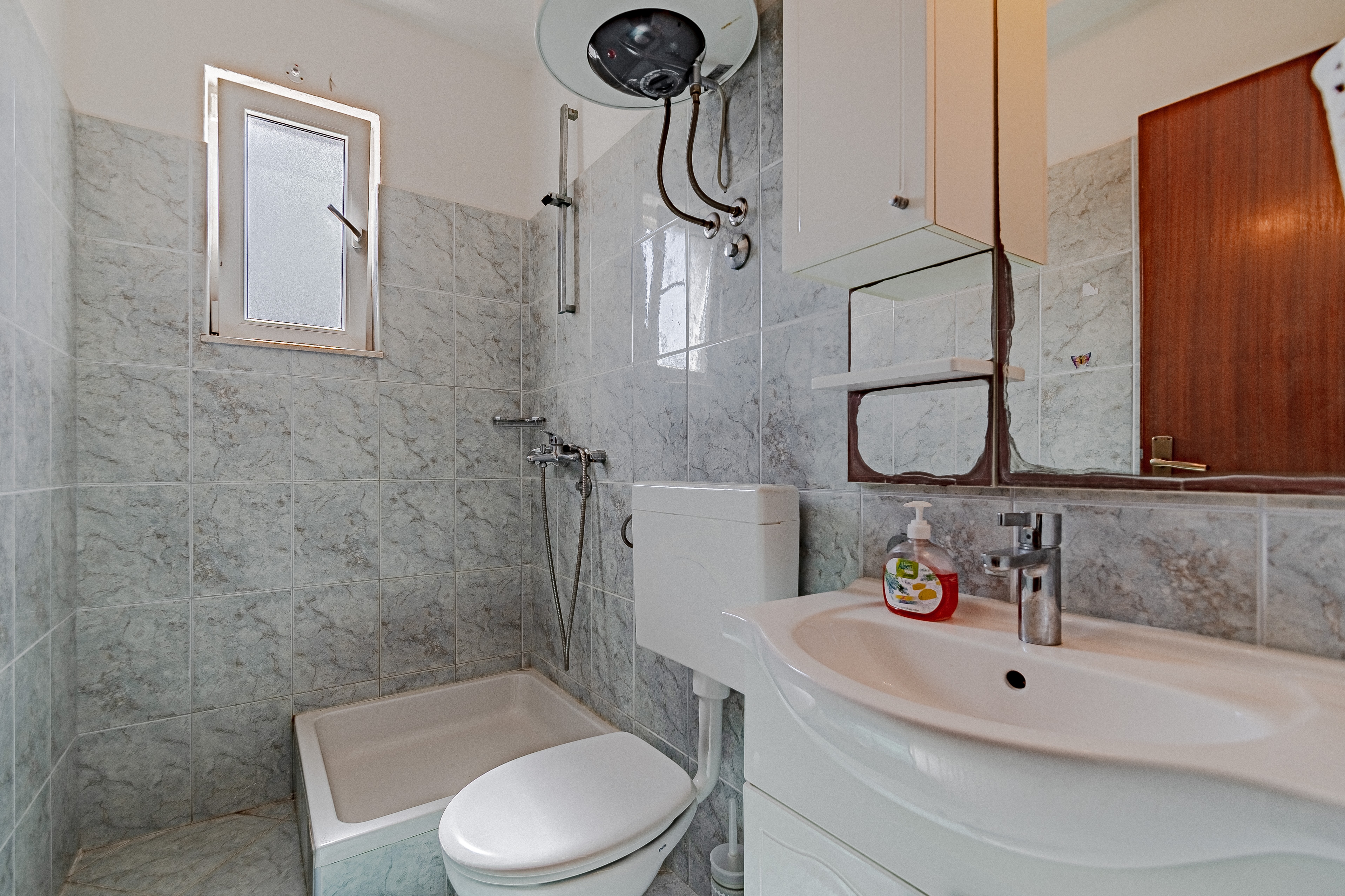 One bedroom apartment with terrace and sea view Luka Dubrava, Pelješac  A-c