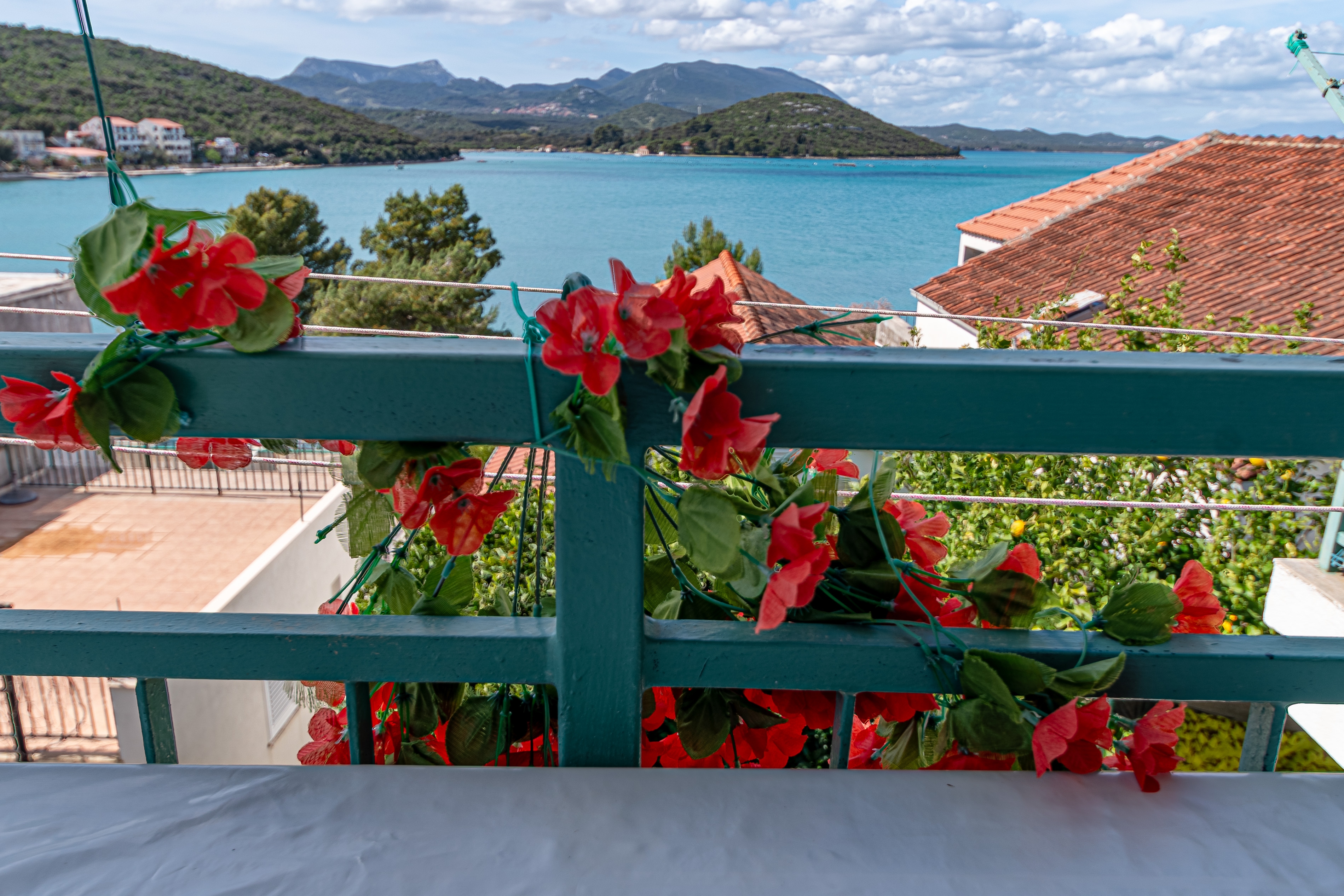 One bedroom apartment with terrace and sea view Luka Dubrava, Pelješac  A-c
