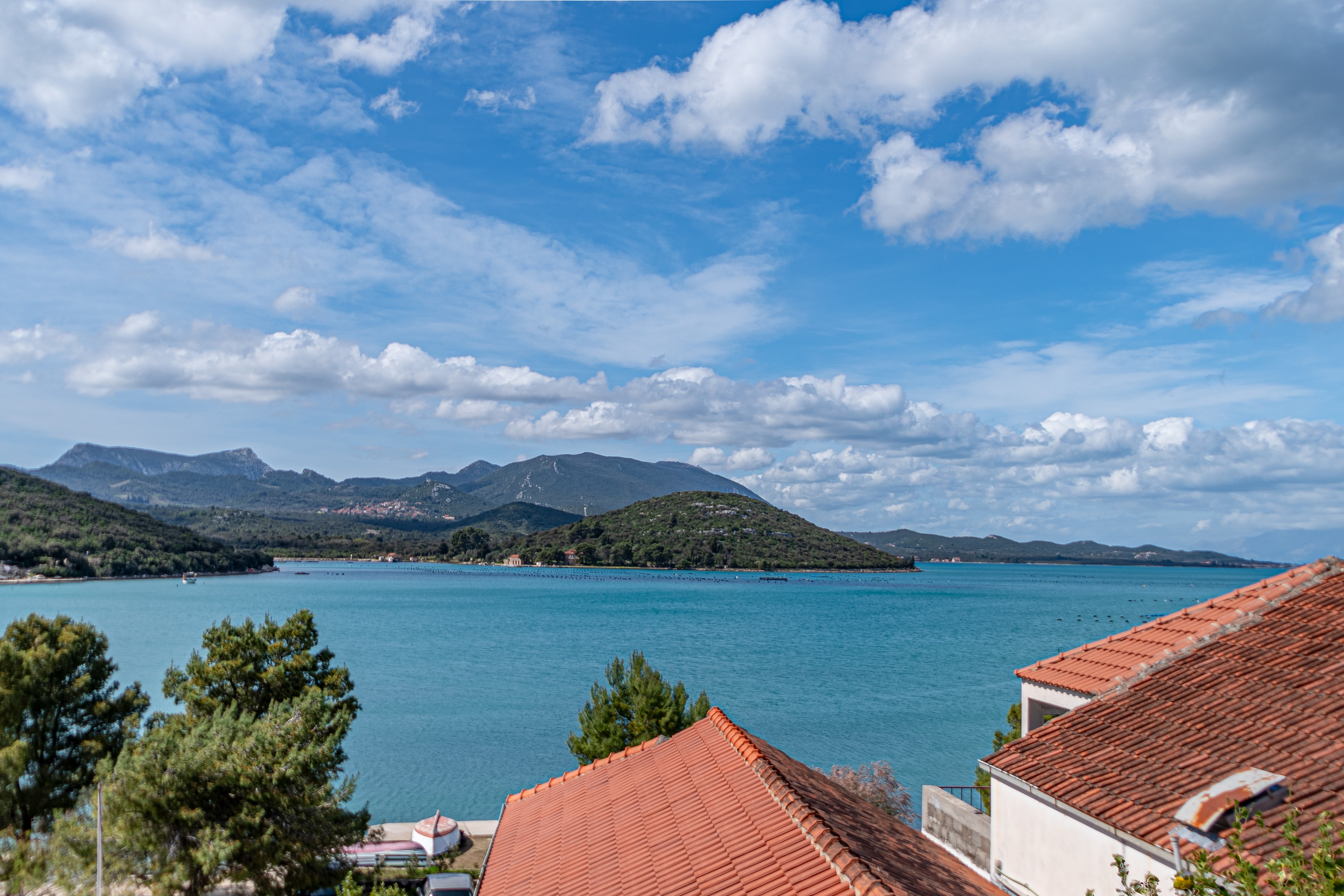 One bedroom apartment with terrace and sea view Luka Dubrava, Pelješac  A-c