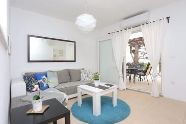 Dnevna soba Podaca, Dnevna soba v nastanitvi vrste apartment, dostopna klima in WiFi.
