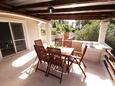 Pičena, Terrasse dans l’hébergement en type house, avec la vue sur la mer, animaux acceptés et WiFi.