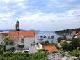Balkon - pohled Hvar, Balkon - pohled v ubytování typu room, dopusteni kucni ljubimci i WIFI.
