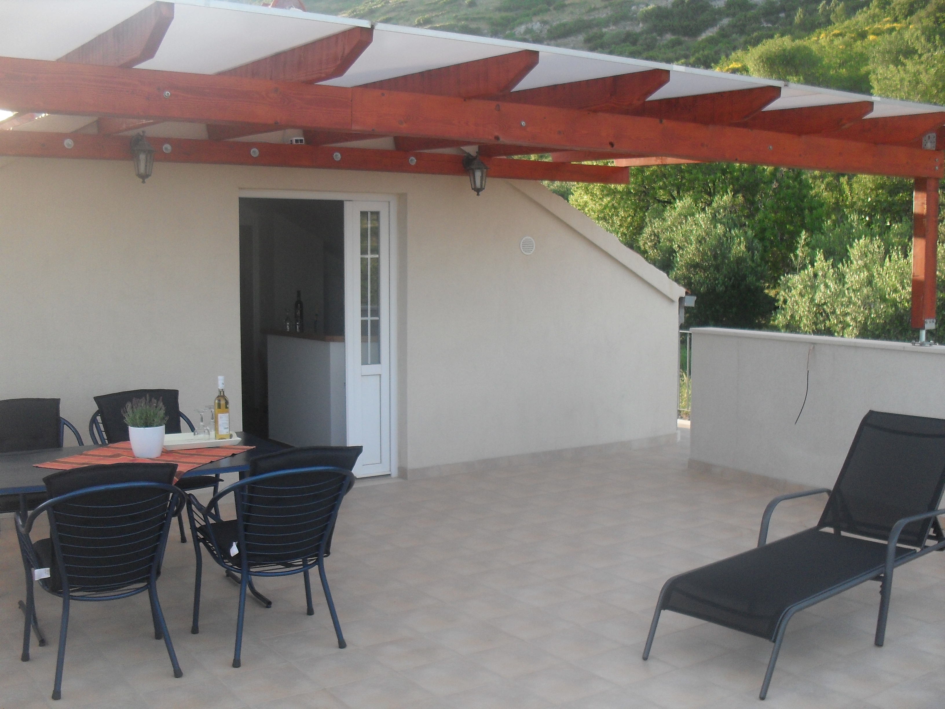 Jednosobni apartman s terasom i pogledom na more Kučište, Pelješac  A-a