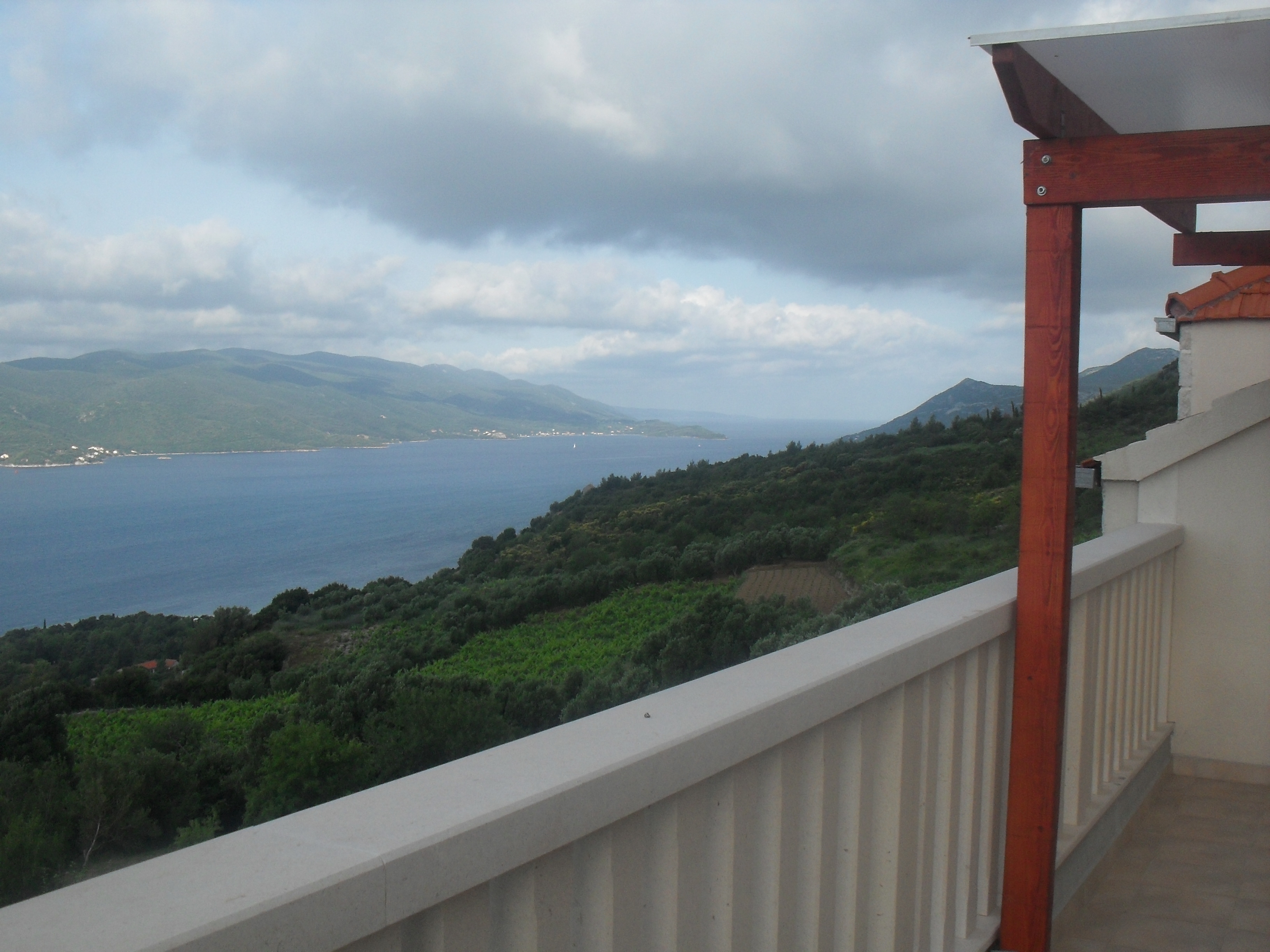 One bedroom apartment with terrace and sea view Kučište, Pelješac  A-a