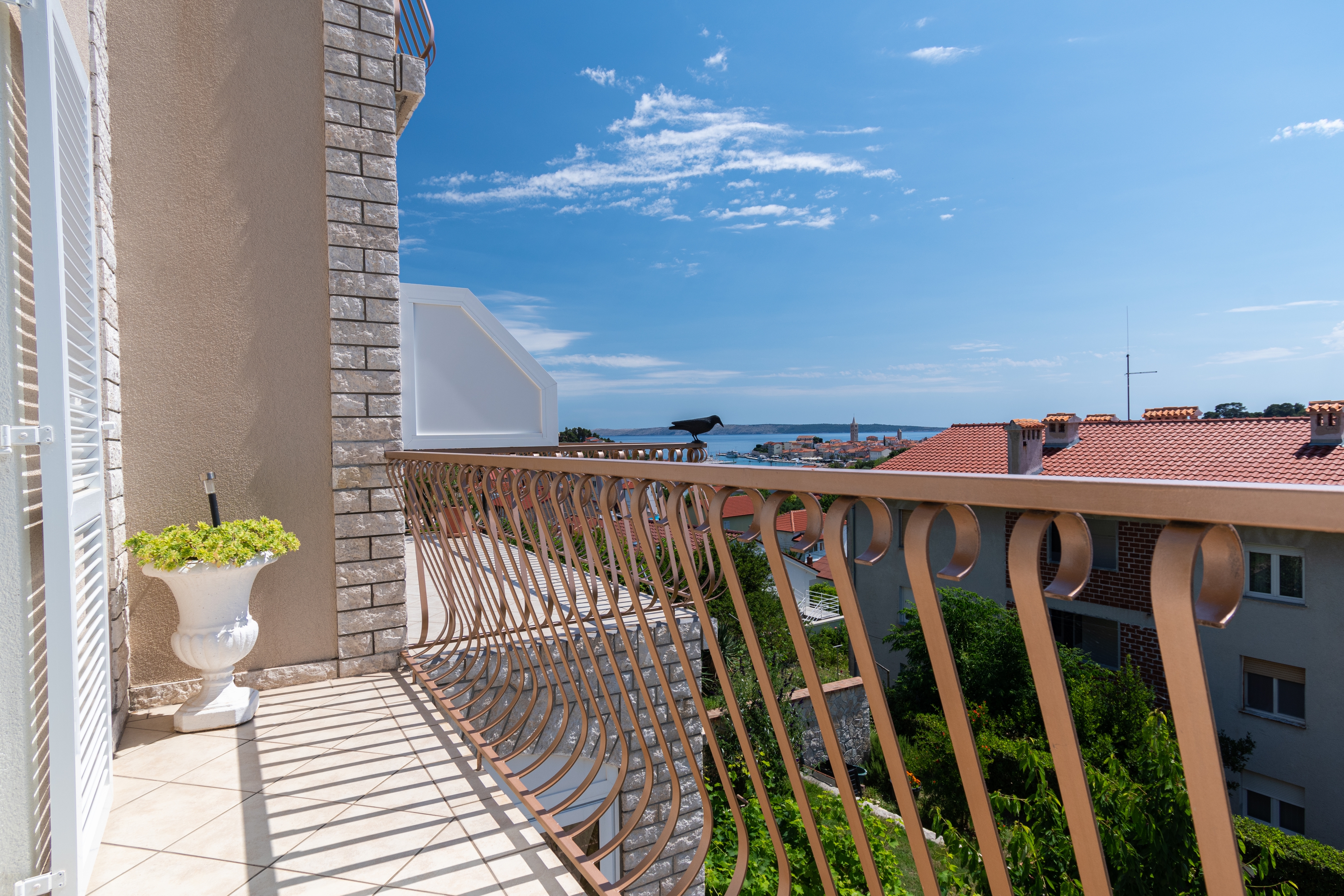 One bedroom apartment with balcony and sea view Rab  A-b