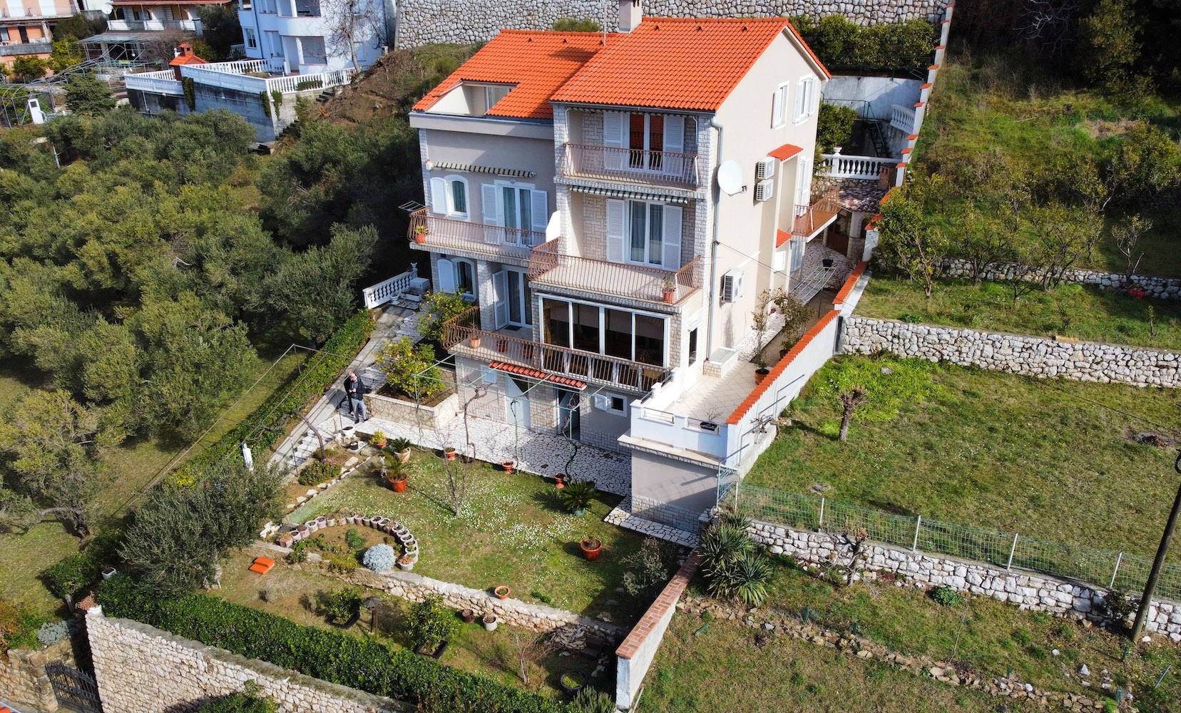 One bedroom apartment with terrace and sea view Rab  A-a