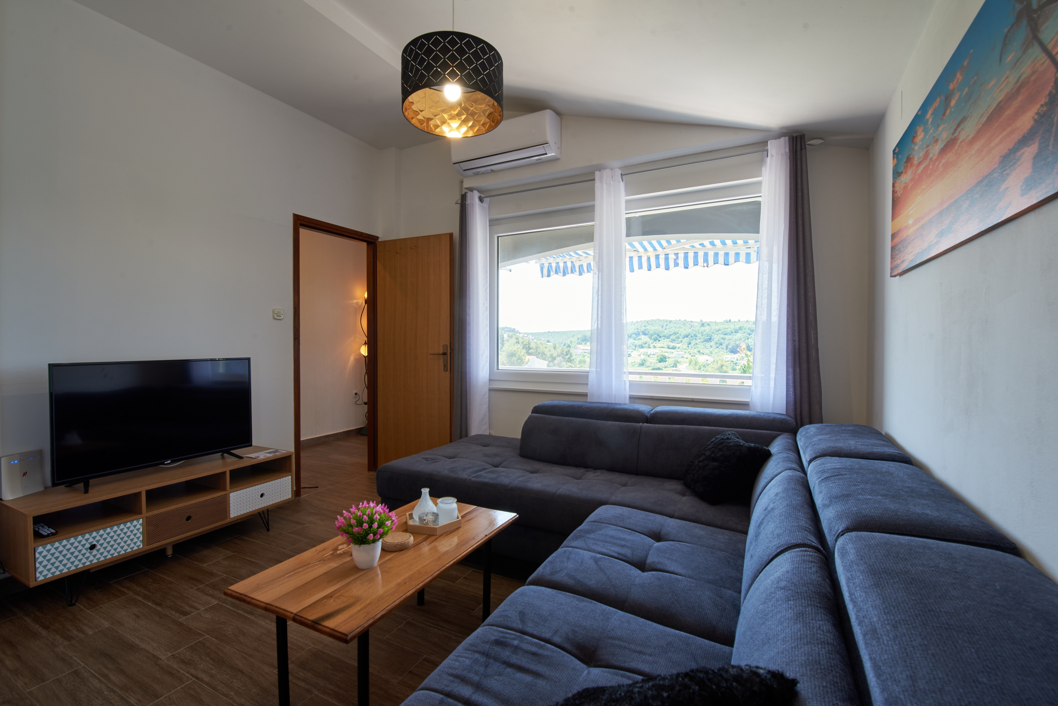 Three bedroom apartment with terrace and sea view Ljubač, Zadar (A-14148-a)