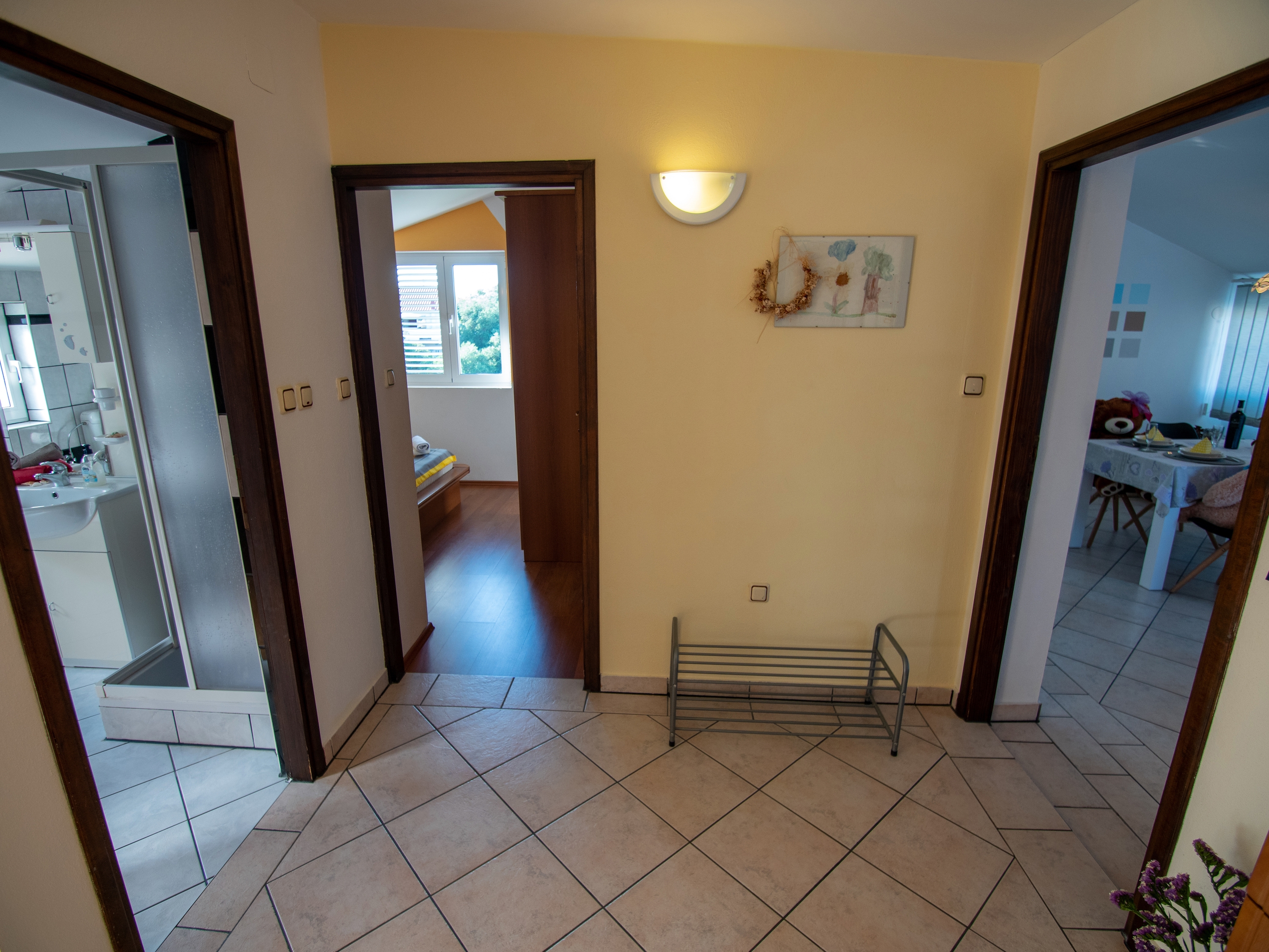Two bedroom apartment with terrace and sea view Supetarska Draga - Donja, Rab  A-b