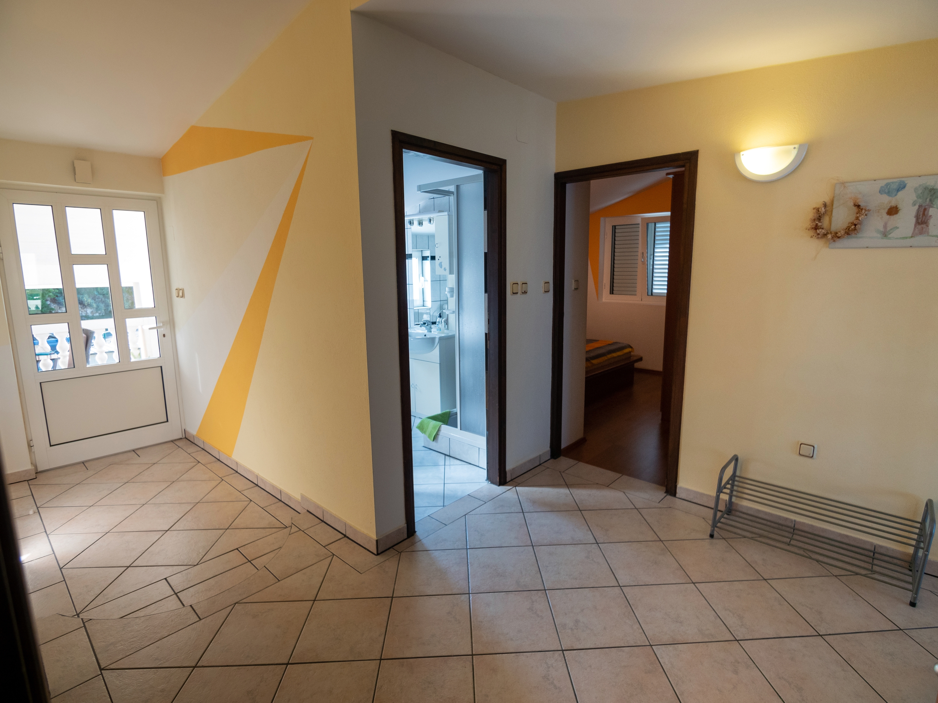 Two bedroom apartment with terrace and sea view Supetarska Draga - Donja, Rab  A-b