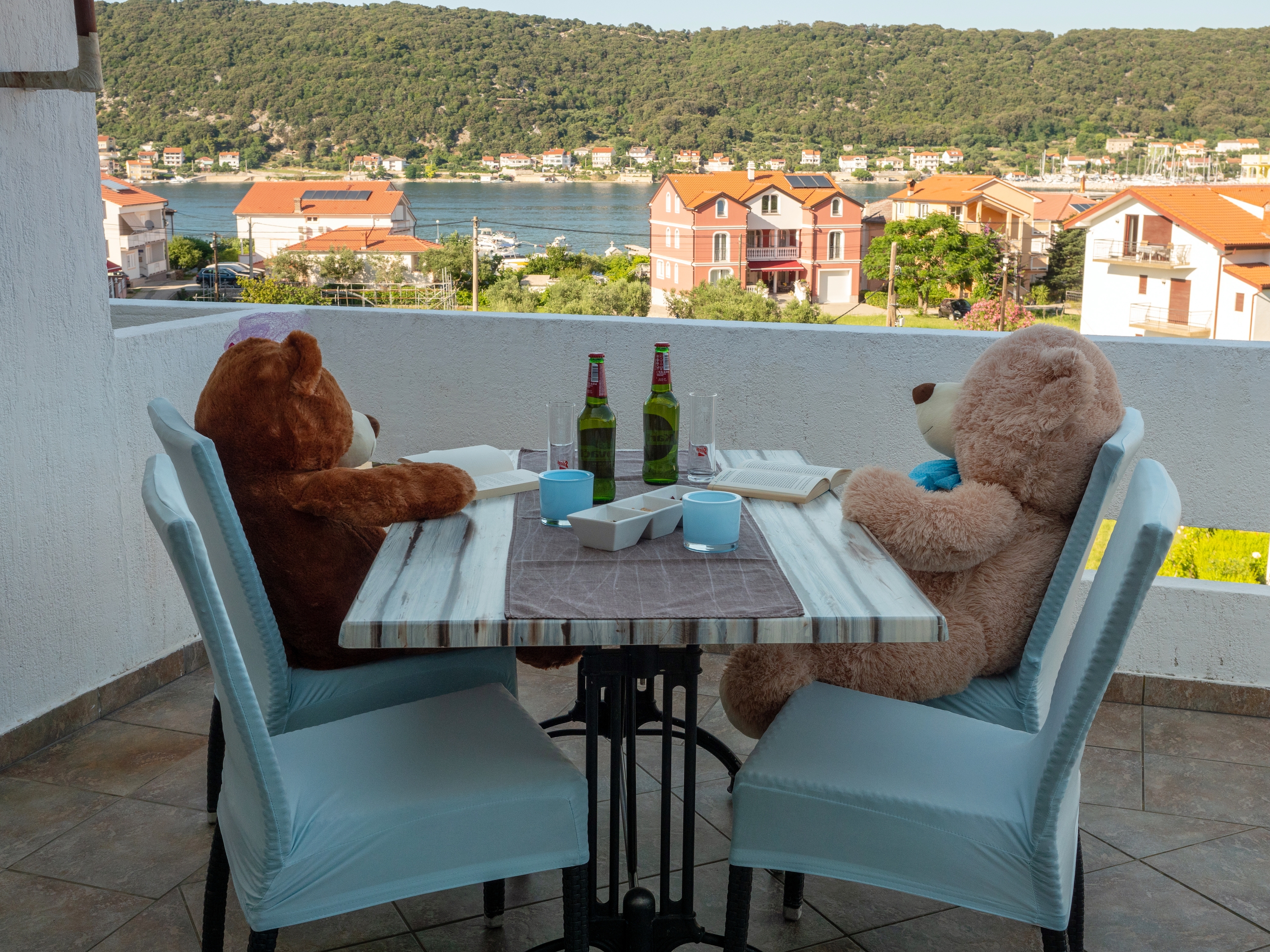 Two bedroom apartment with terrace and sea view Supetarska Draga - Donja, Rab  A-b