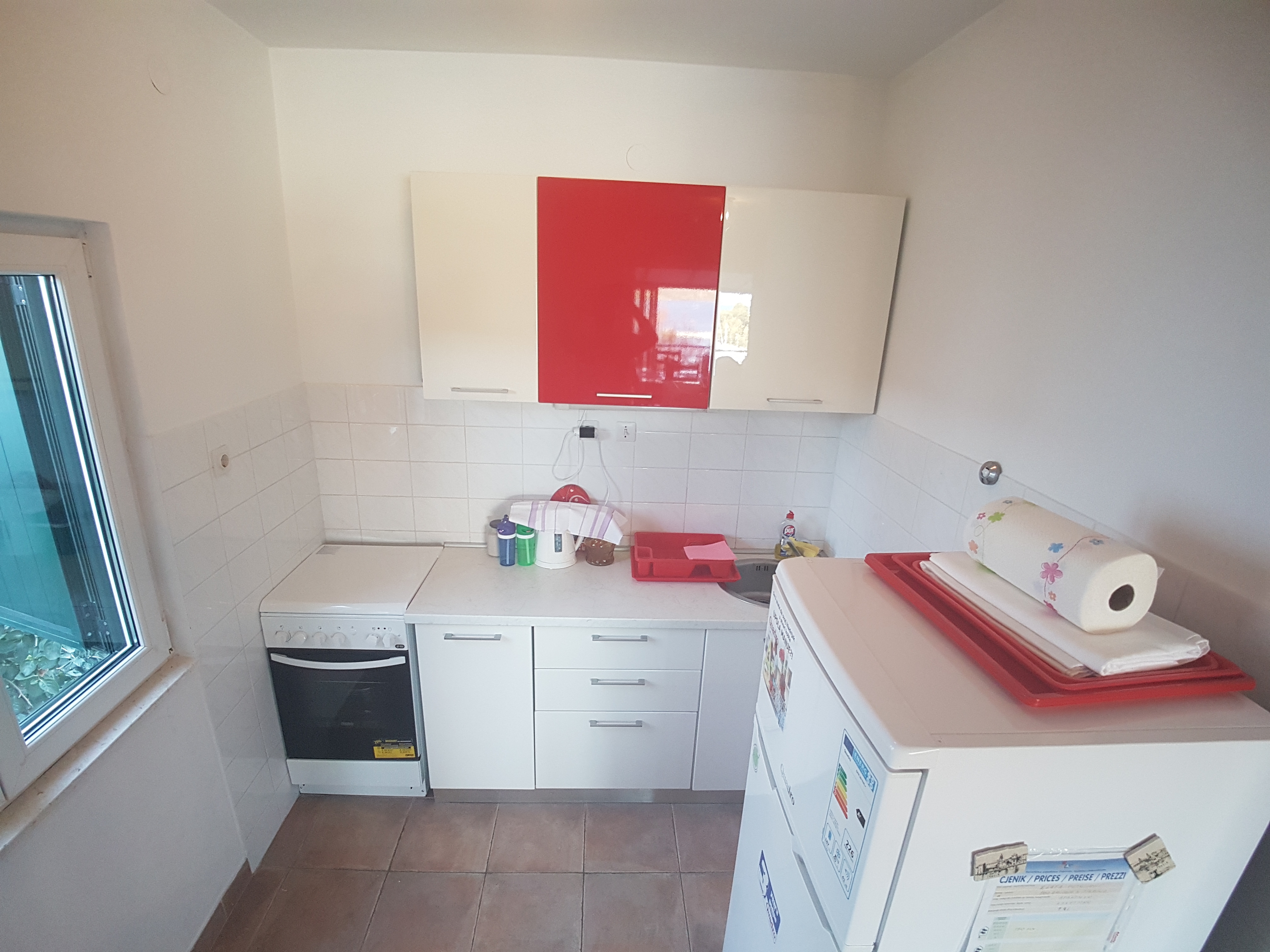 Dvosobni apartman s terasom i pogledom na more Marina, Trogir  A-a