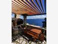 Terrace Mimice, Terrace in the apartment, with a sea view, (pet friendly) and WiFi.