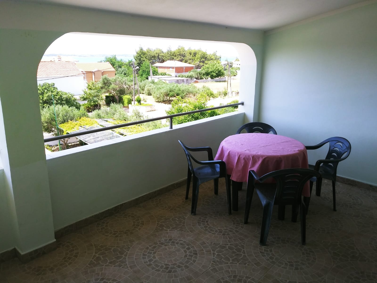 One bedroom apartment with terrace and sea view Vrsi - Mulo, Zadar  A-c