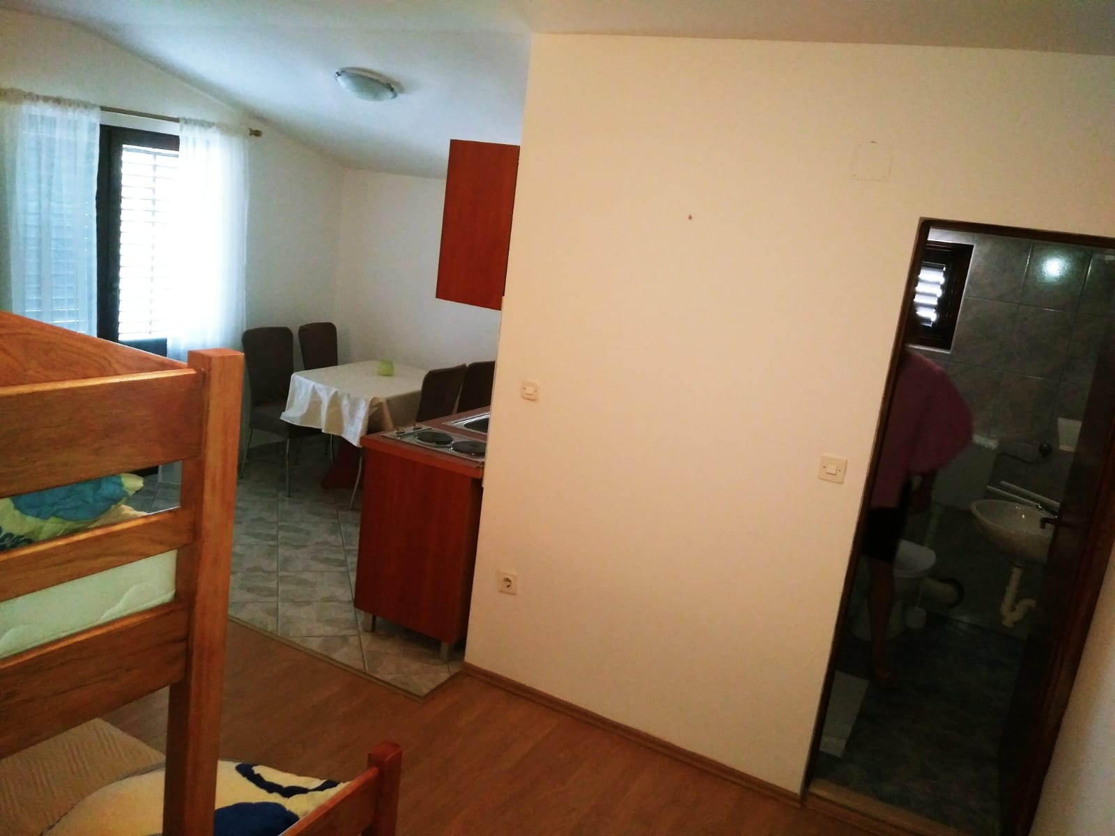Studio flat with terrace and sea view Vrsi - Mulo, Zadar  AS-a