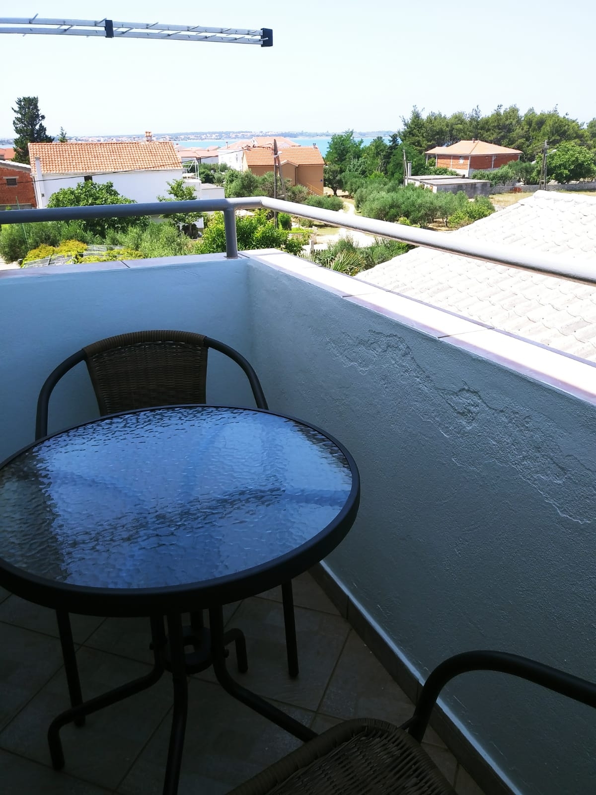 Studio flat with balcony and sea view Vrsi - Mulo, Zadar  AS-b