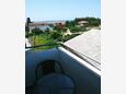 Vrsi - Mulo, Balcony - view in the studio-apartment, (pet friendly) and WiFi.