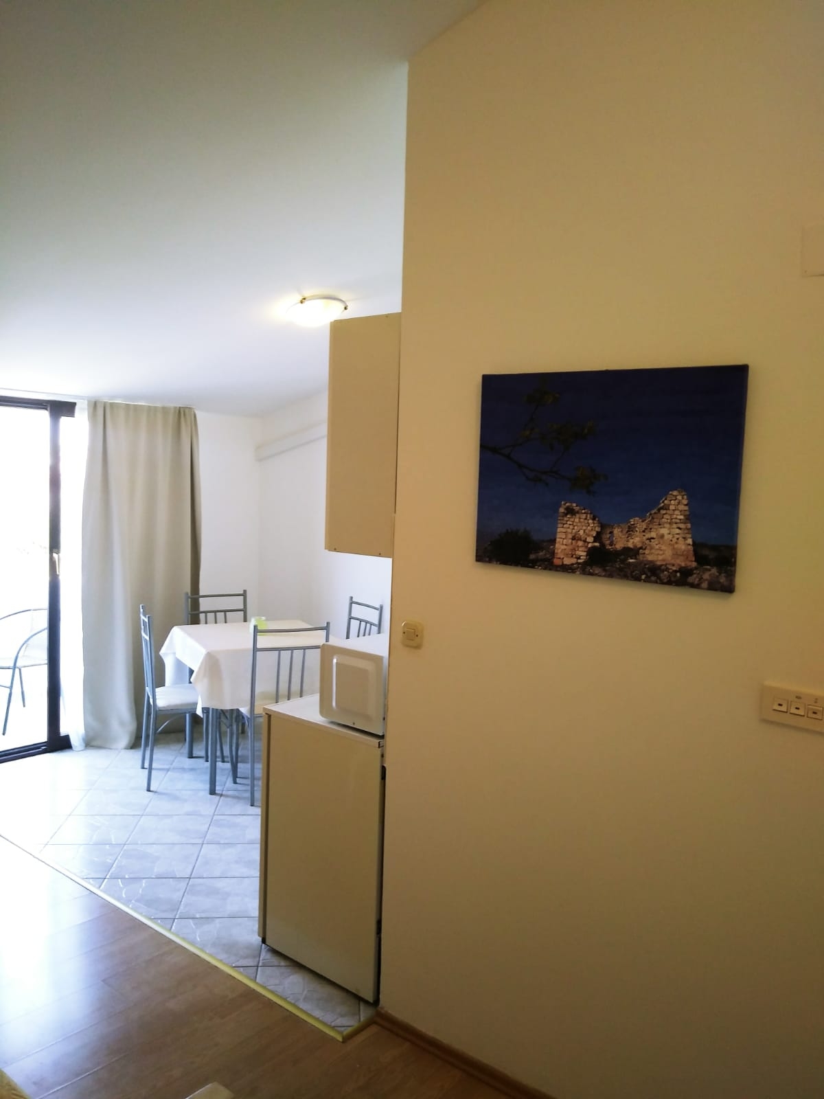 Studio flat with balcony and sea view Vrsi - Mulo, Zadar  AS-b