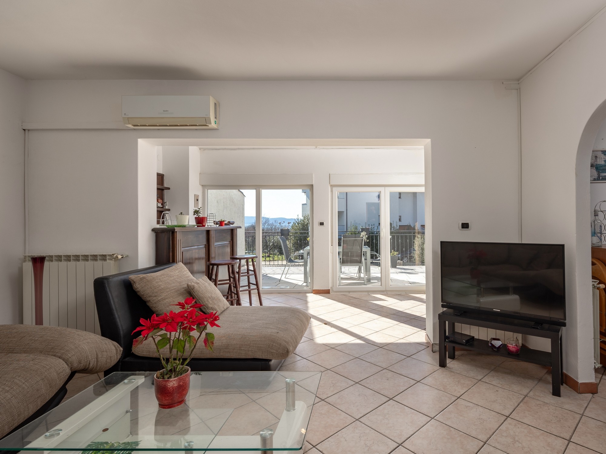 Three bedroom apartment with terrace and sea view Kostrena, Rijeka  A-a