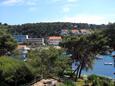 Balkon - pohled Hvar, Balkon - pohled v ubytování typu studio-apartment, WIFI.