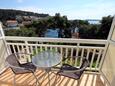 Balkon Hvar, Balkon v ubytování typu room, s pogledom na more i WIFI.