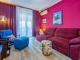 Obývací pokoj Banjole, Obývací pokoj v ubytování typu apartment, s klimatizací, domácí mazlíčci povoleni a WiFi.