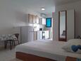 Pještata, Спальня в размещении типа studio-apartment, доступный кондиционер, Домашние животные допускаются и WiFi.