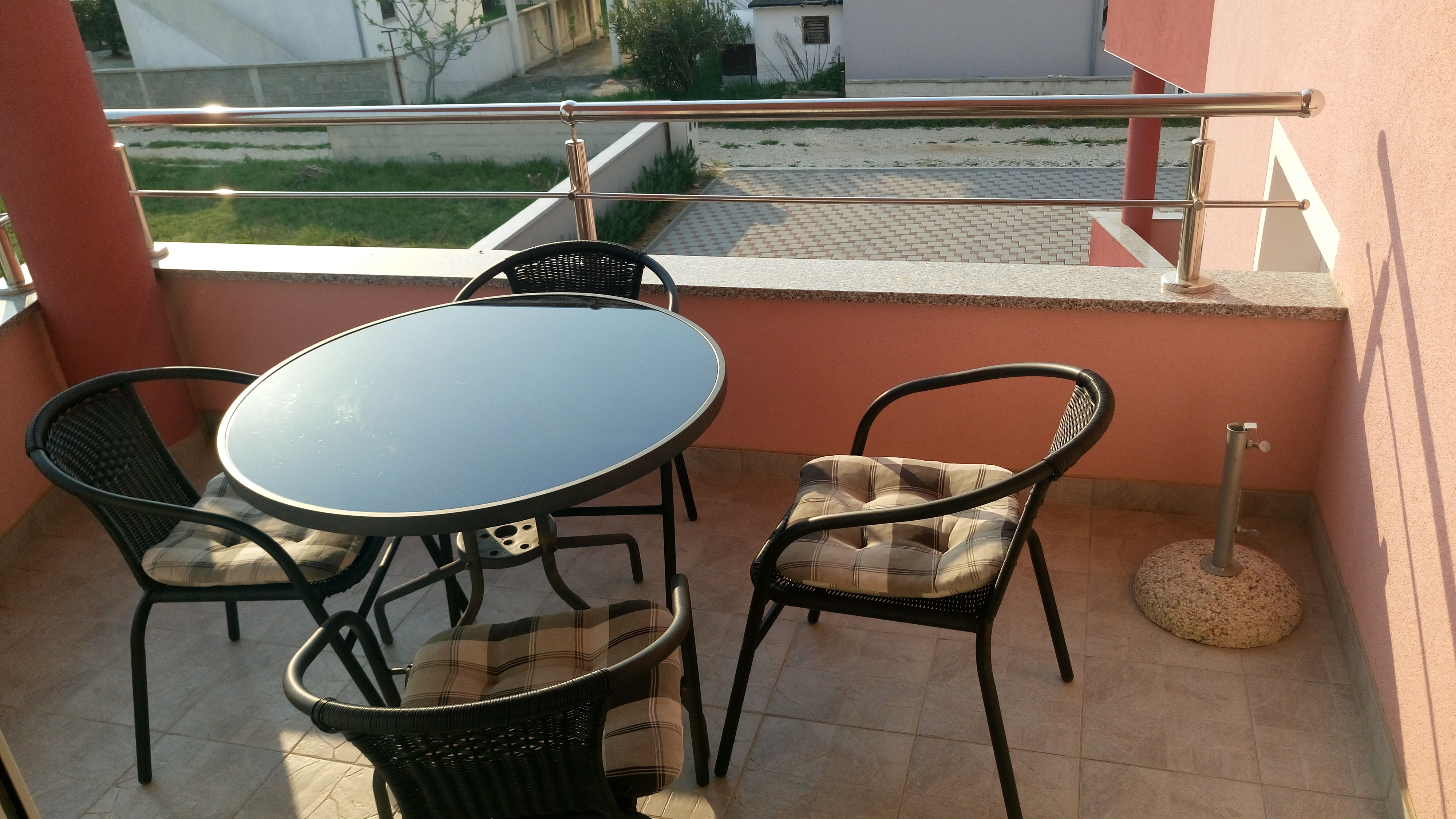 Two bedroom apartment with terrace and sea view Privlaka, Zadar (A-14465-b)