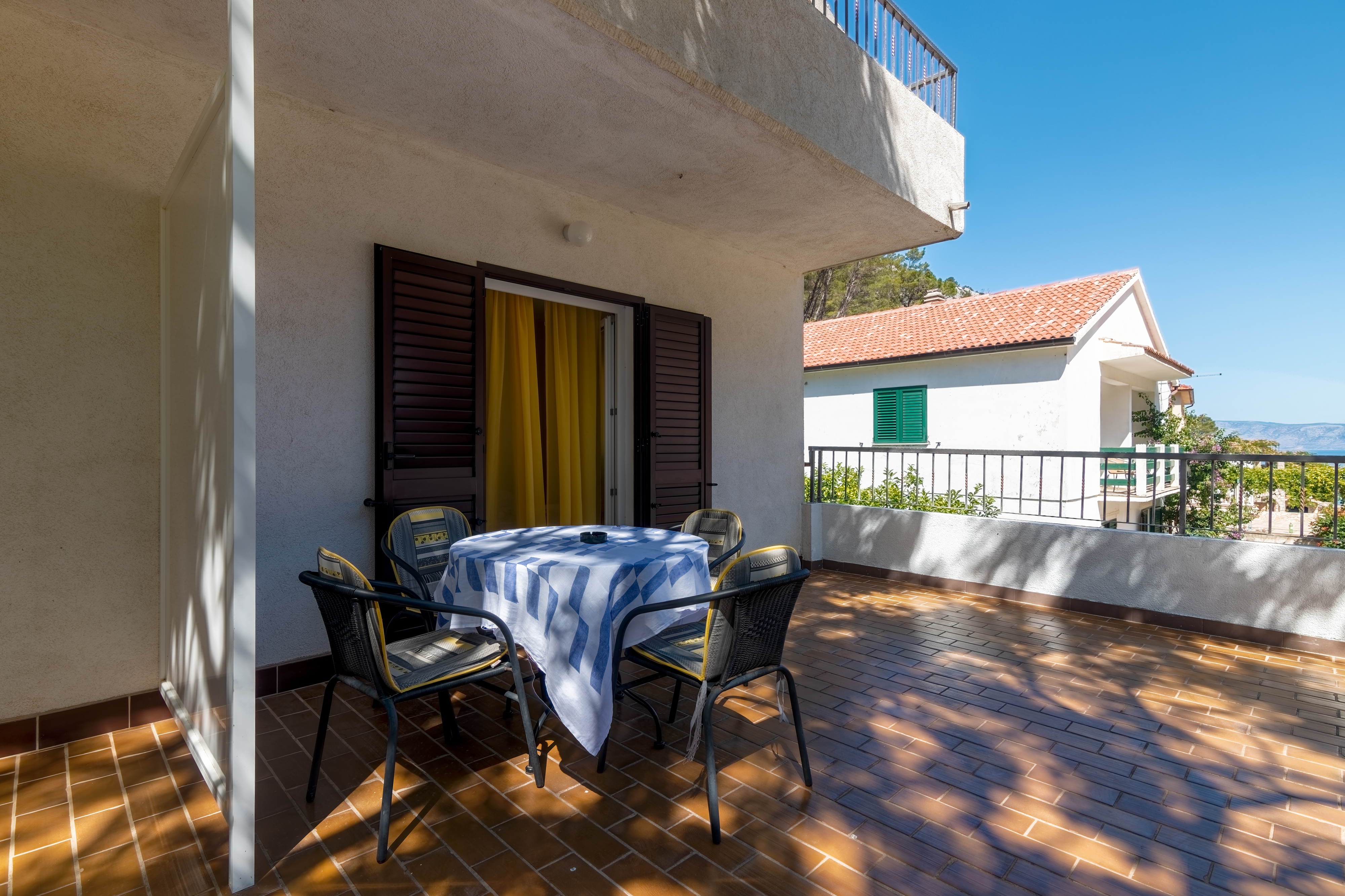 One bedroom apartment with terrace and sea view Cove Vela Stiniva, Hvar  A-b