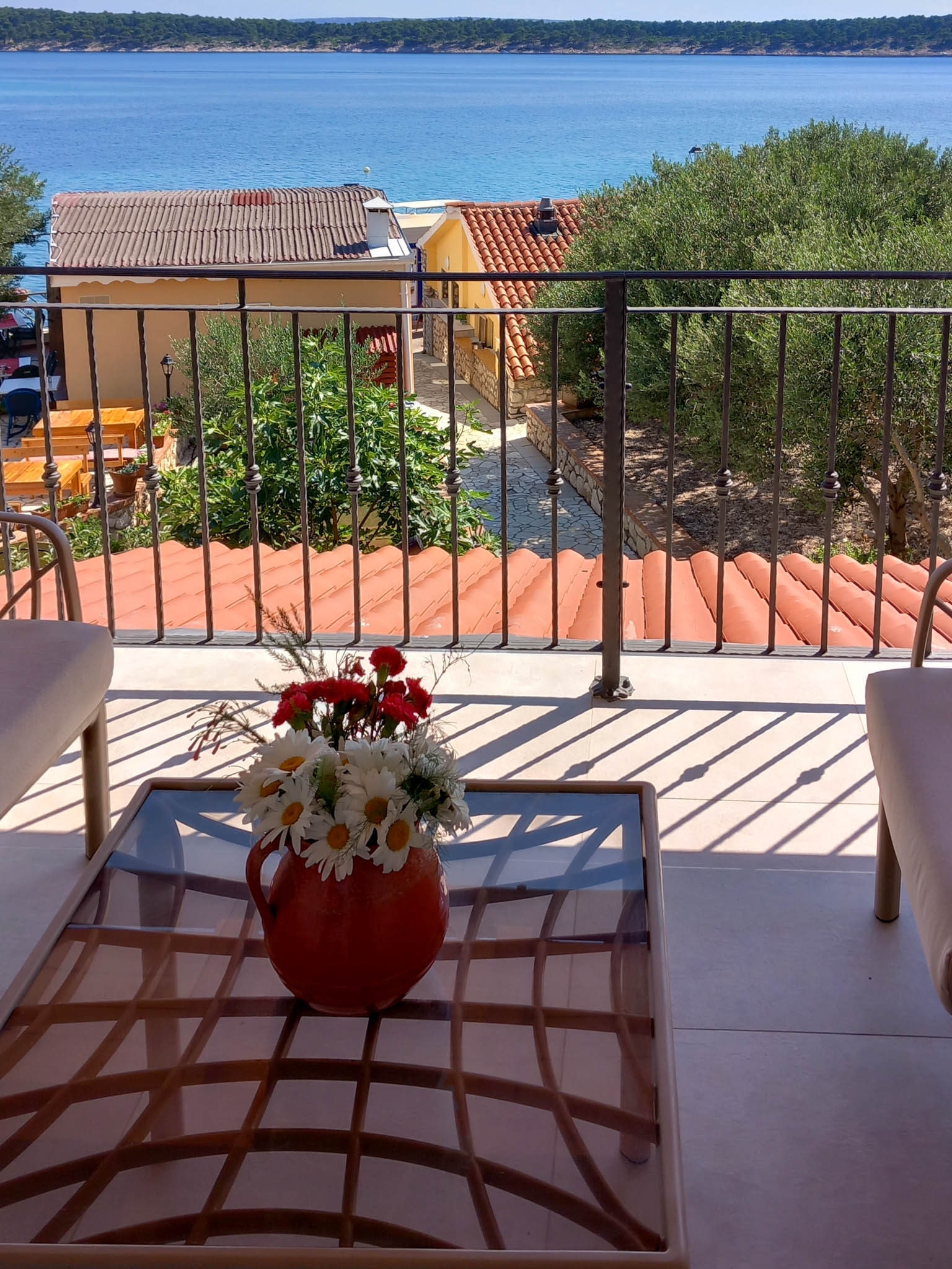 One bedroom apartment near beach Barbat, Rab  A-d
