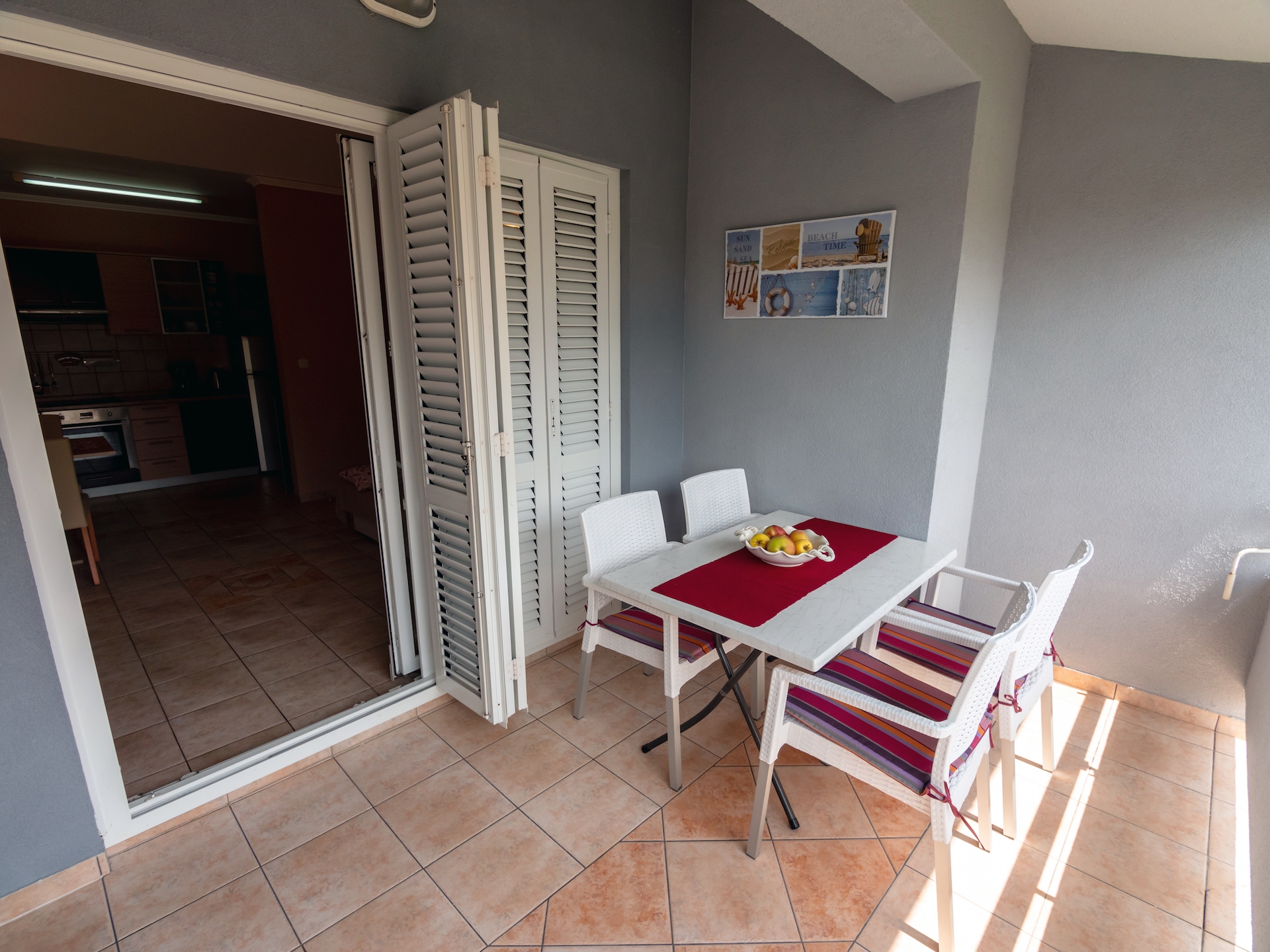 Two bedroom apartment with terrace Rab  A-b