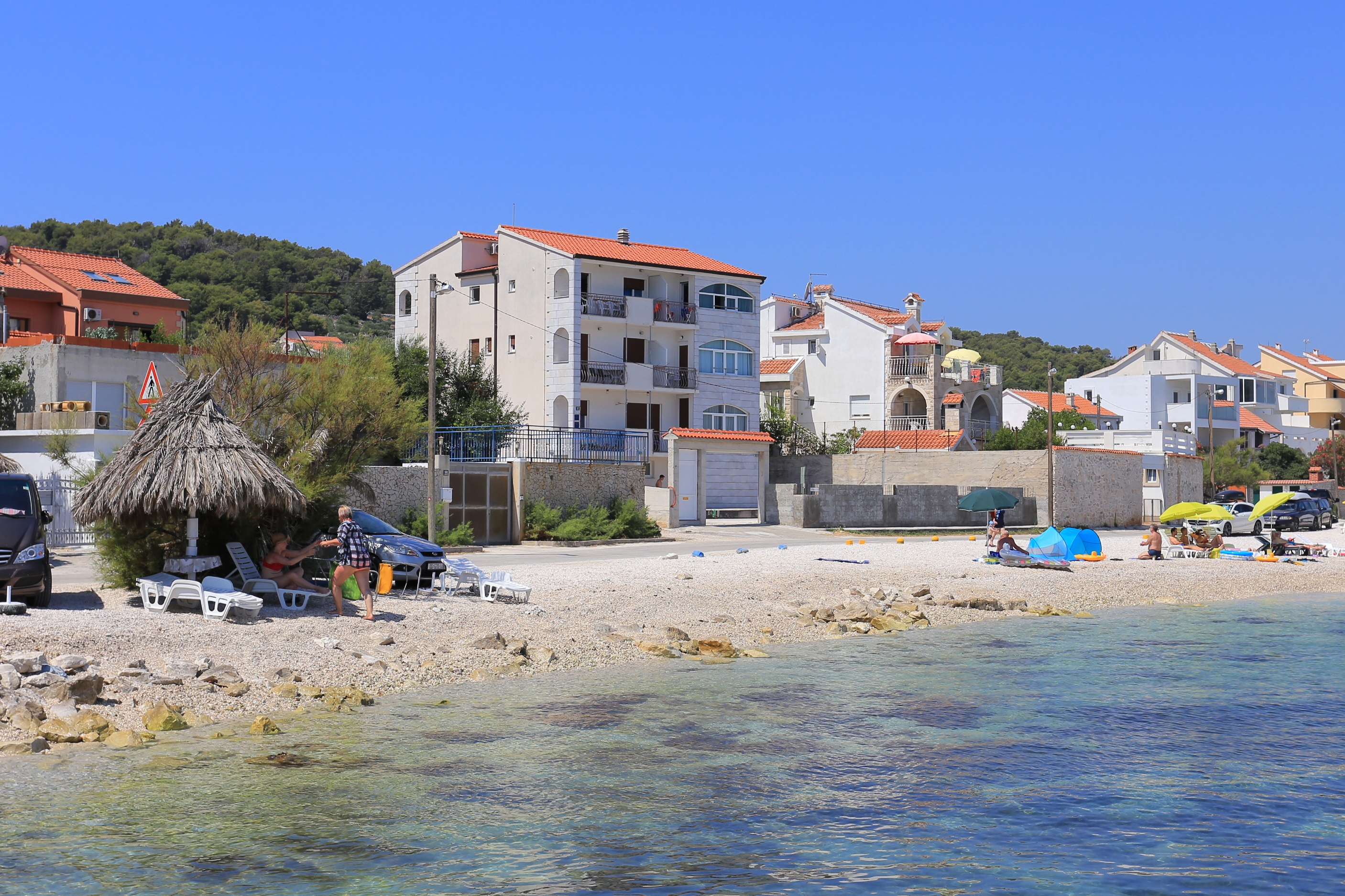 Jednosobni apartman uz plažu Slatine, Čiovo  A-c
