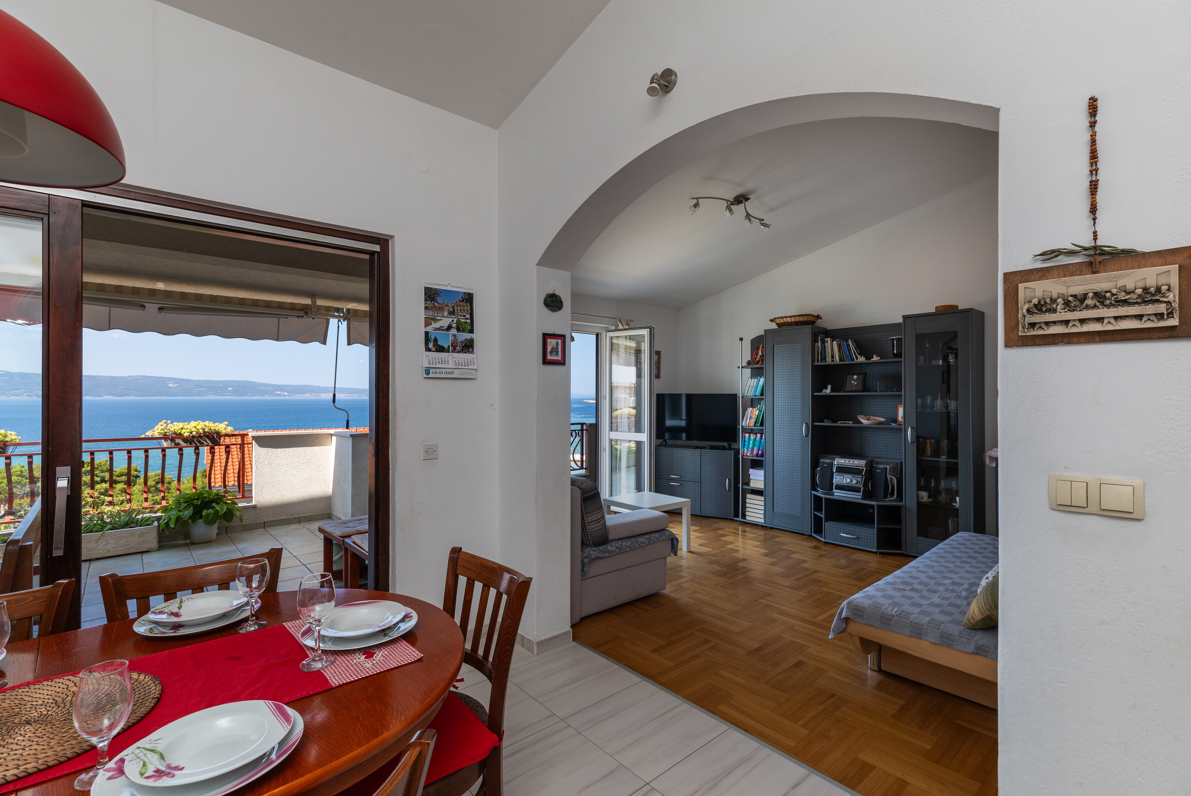 Three bedroom apartment with terrace and sea view Duće, Omiš (A-14587-a)