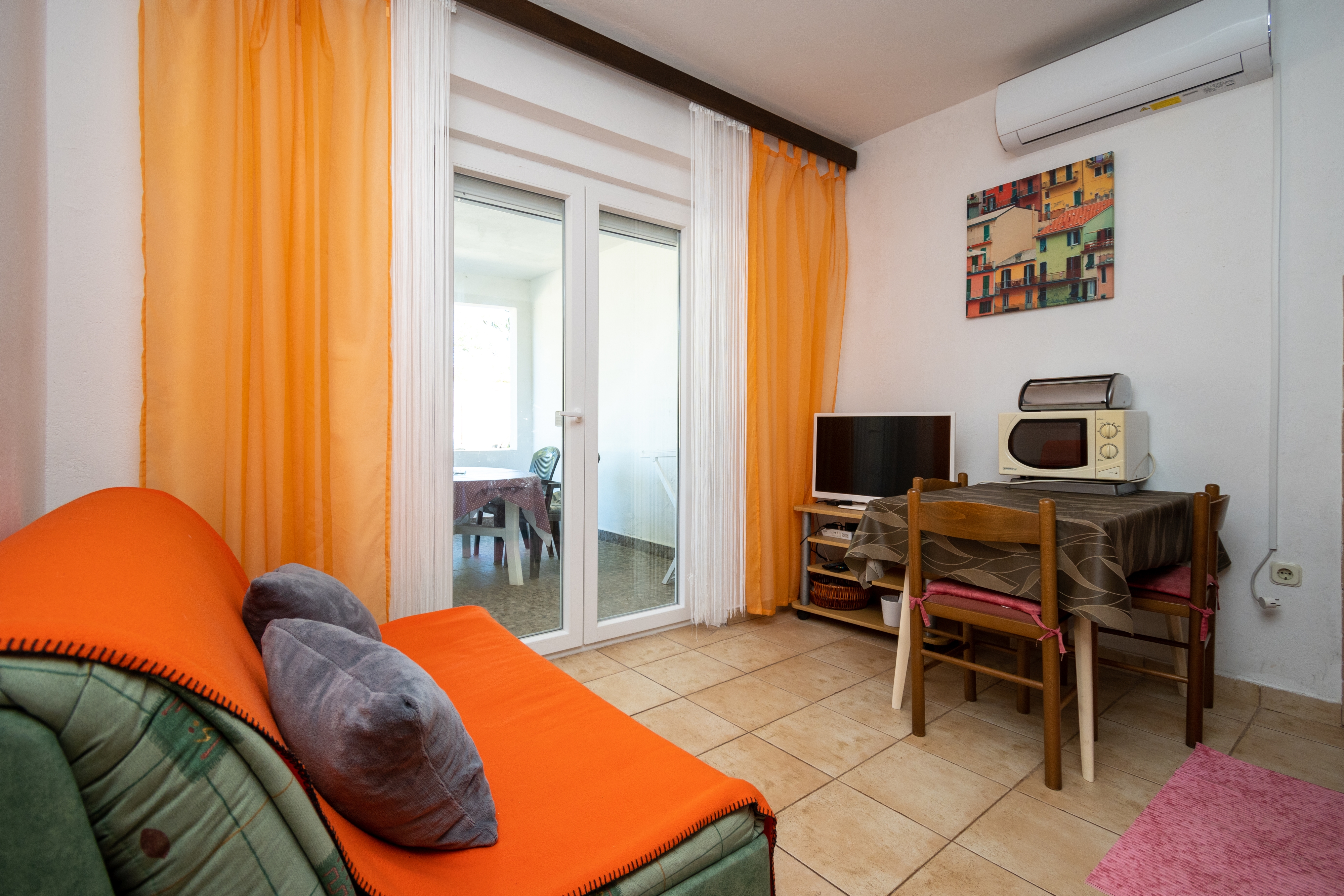 Studio flat with terrace and sea view Petrčane, Zadar (AS-14628-b)