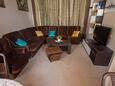 Living room Orebić, Living room in the apartment, air condition available, (pet friendly) and WiFi.