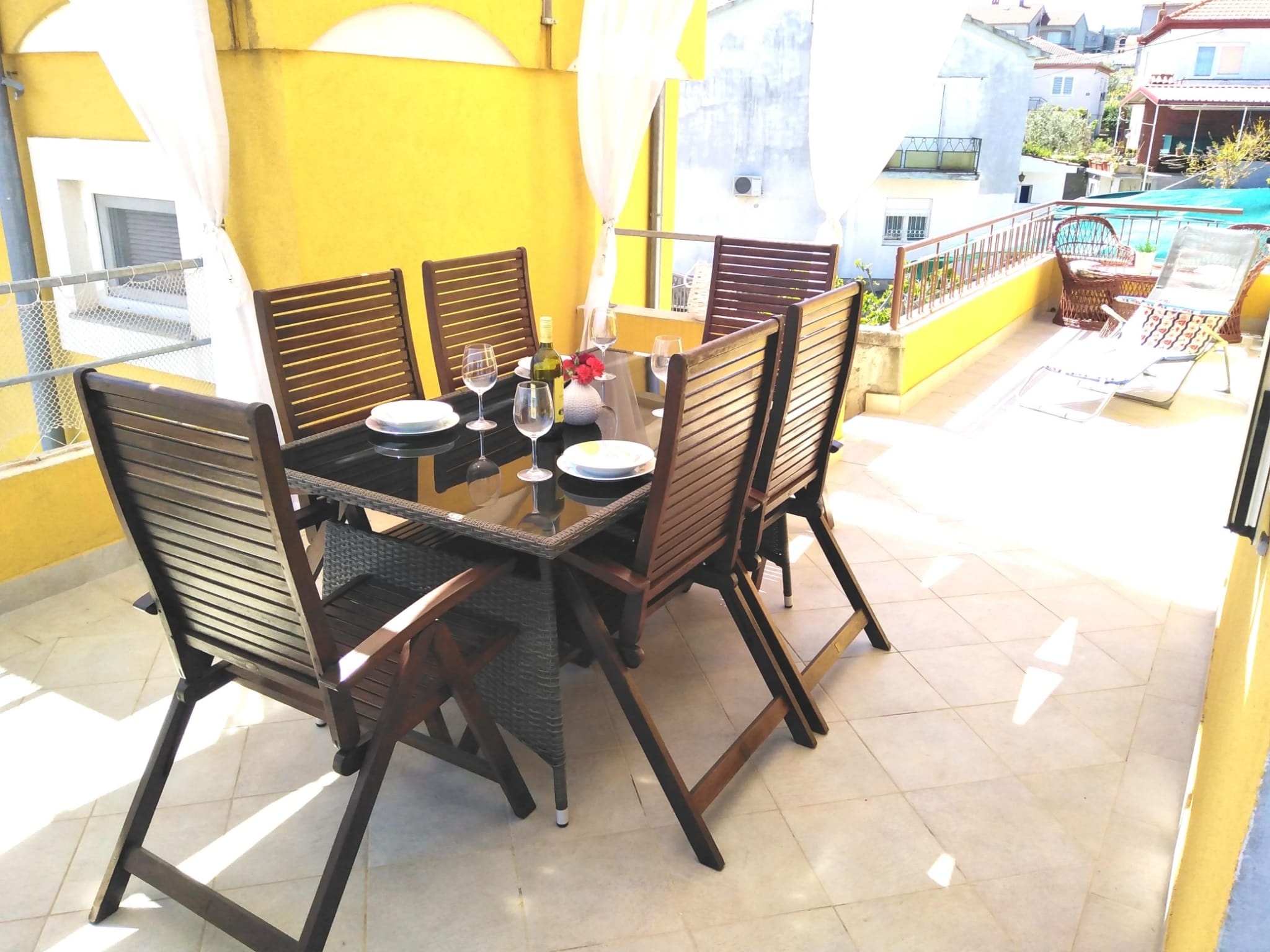 Two bedroom apartment with terrace and sea view Kali, Ugljan  A-a