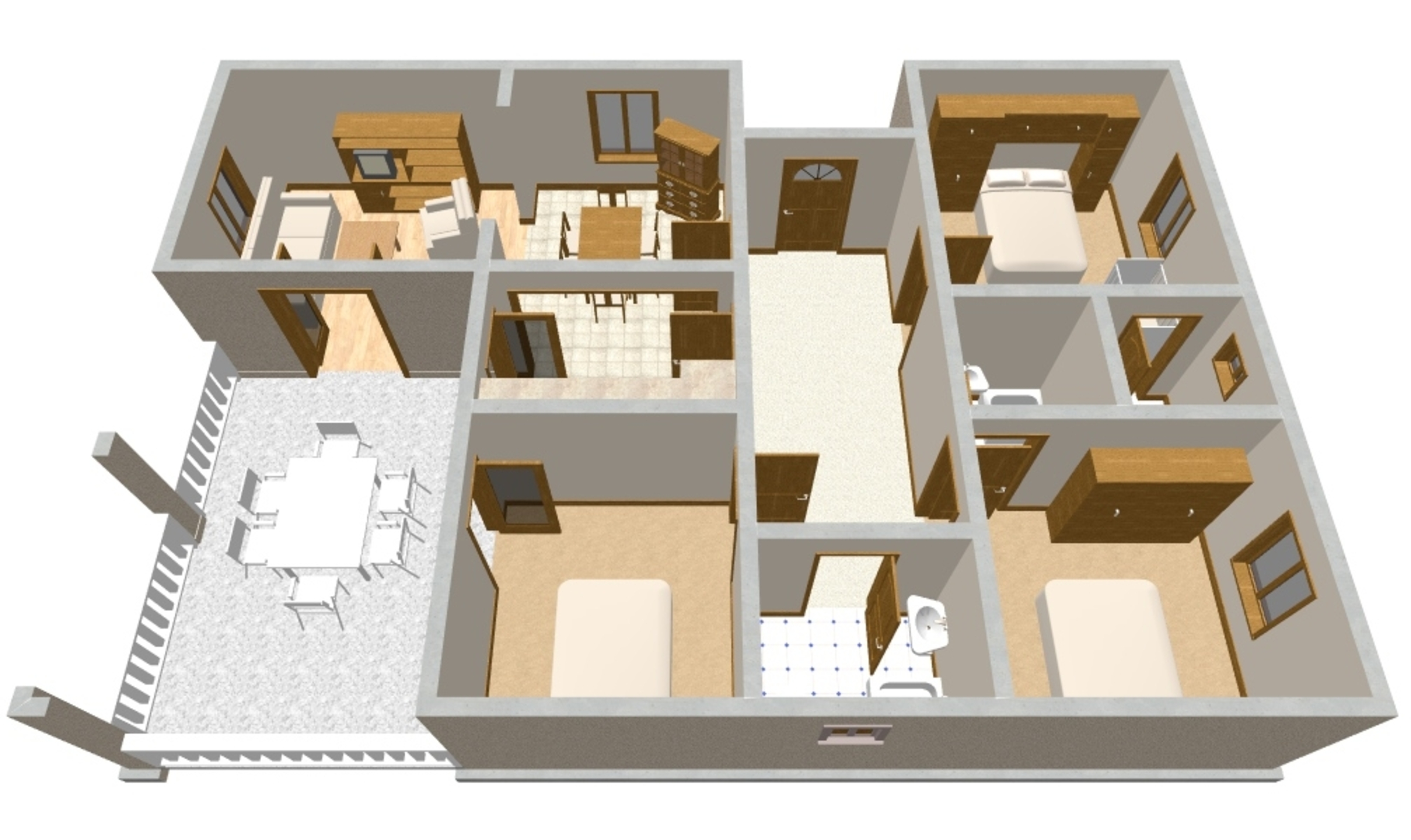 Three bedroom apartment near beach Brna, Korčula  A-a