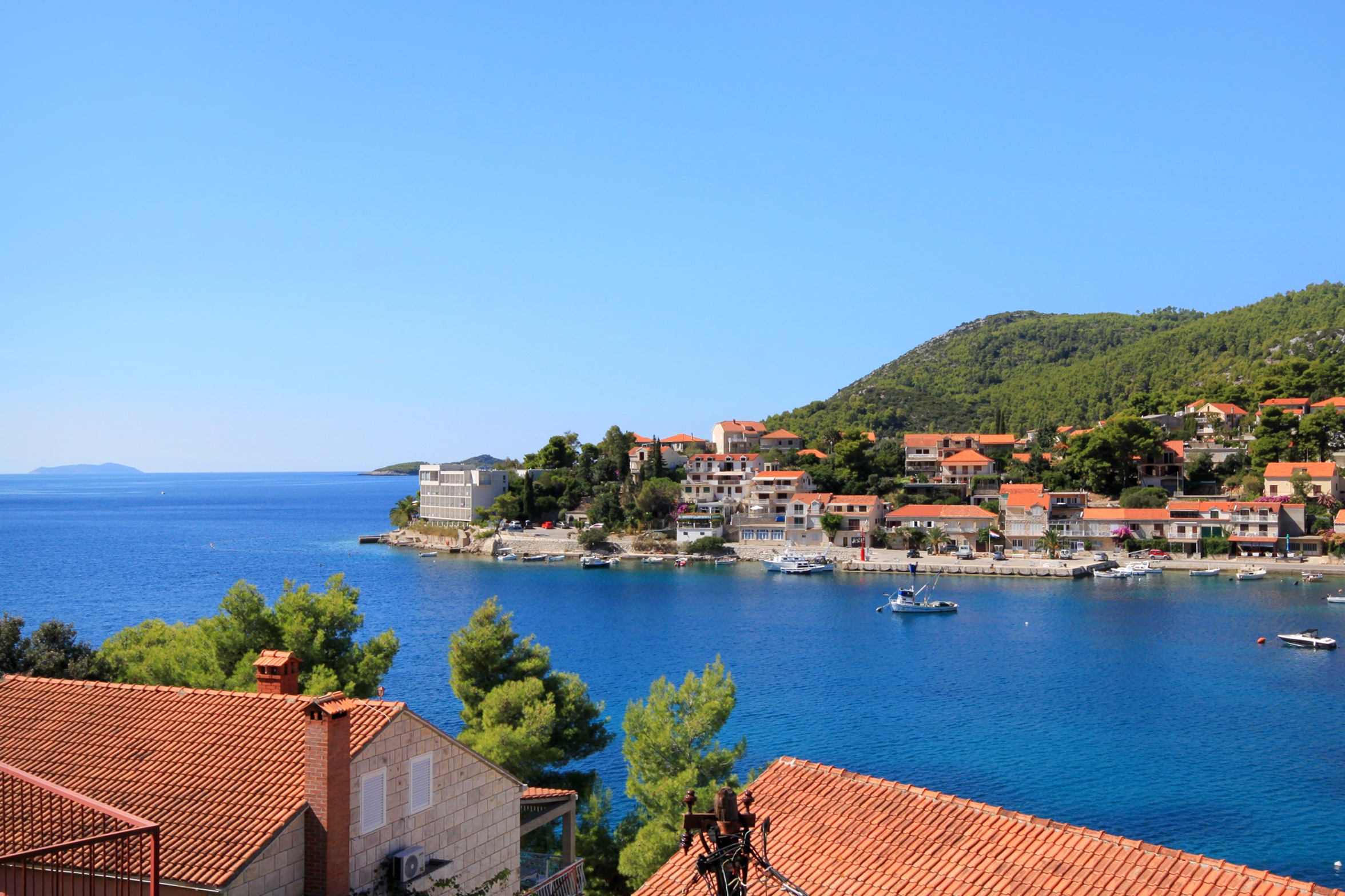 Three bedroom apartment near beach Brna, Korčula  A-d