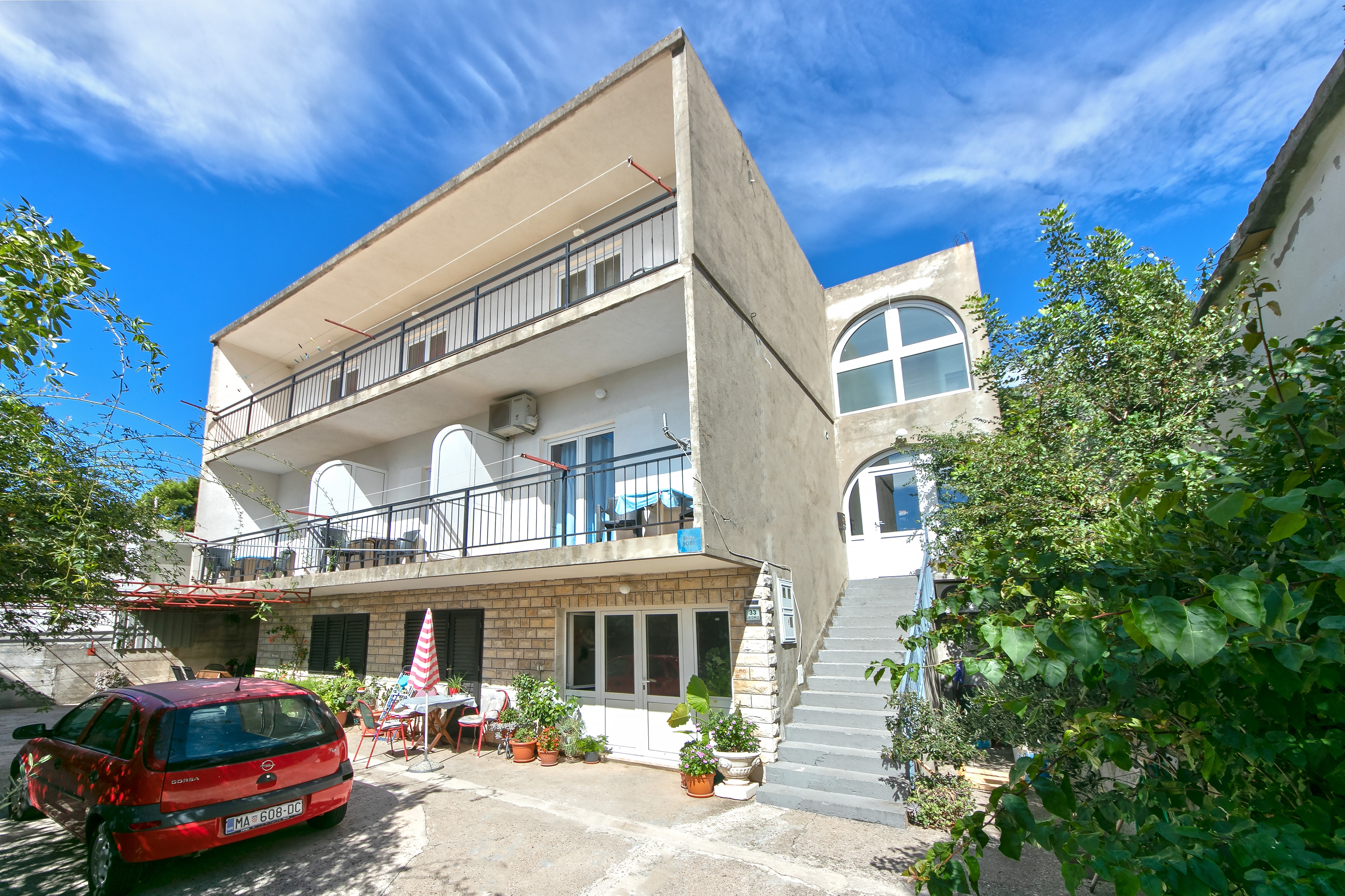 Studio flat with balcony and sea view Gradac, Makarska  AS-b