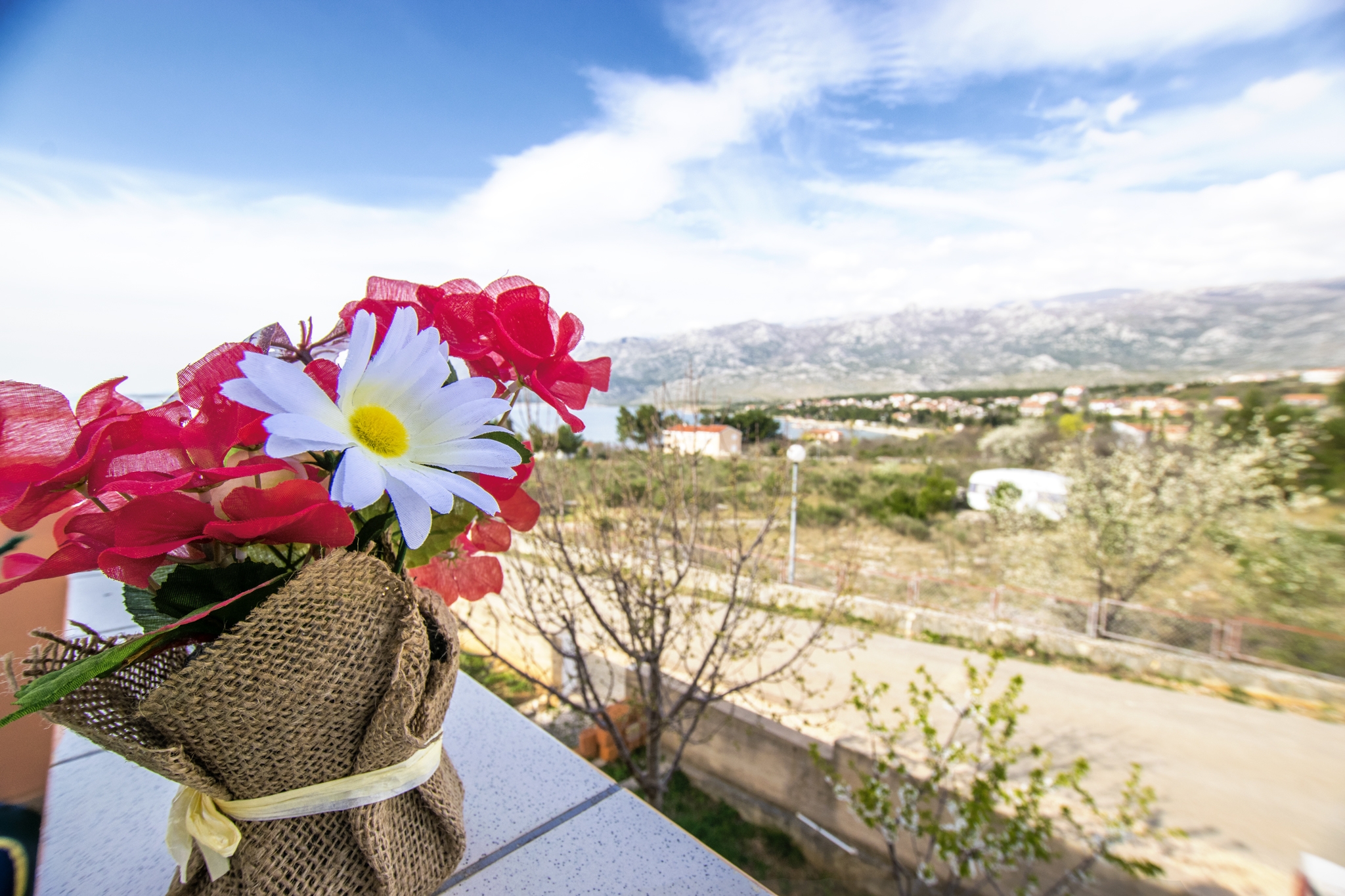 Room with balcony and sea view Rovanjska, Paklenica  S-b