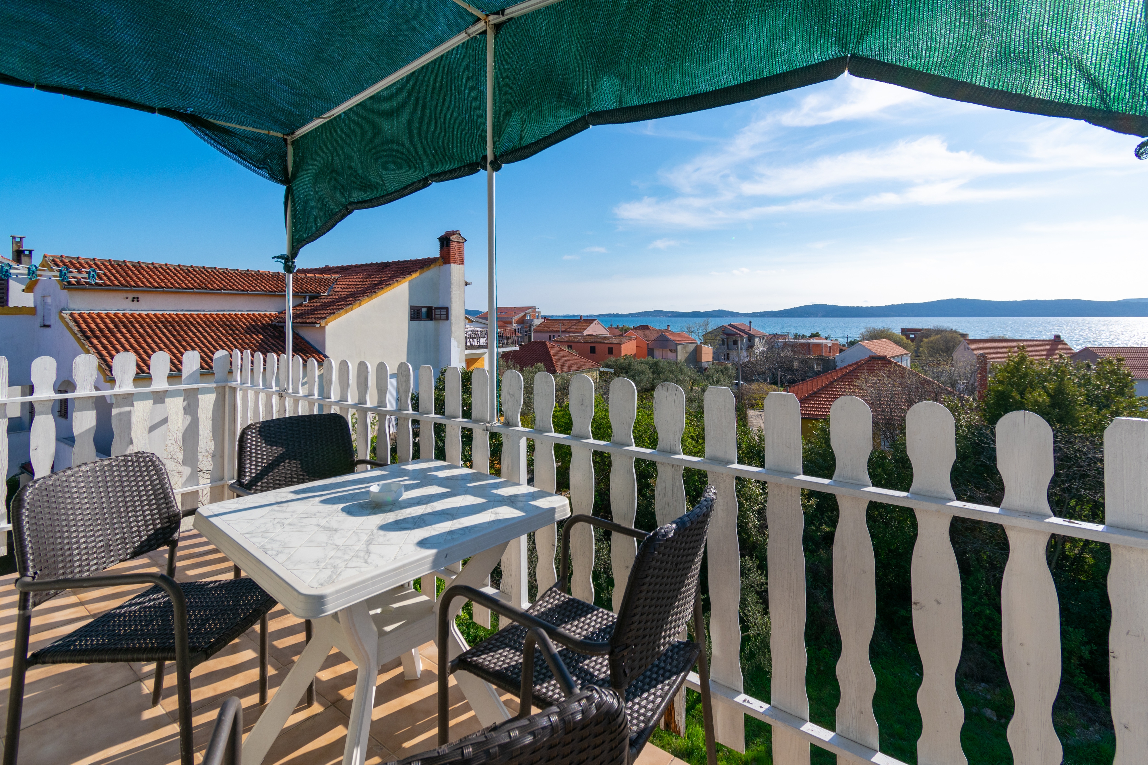 Two bedroom apartment with terrace and sea view Bibinje, Zadar  A-b