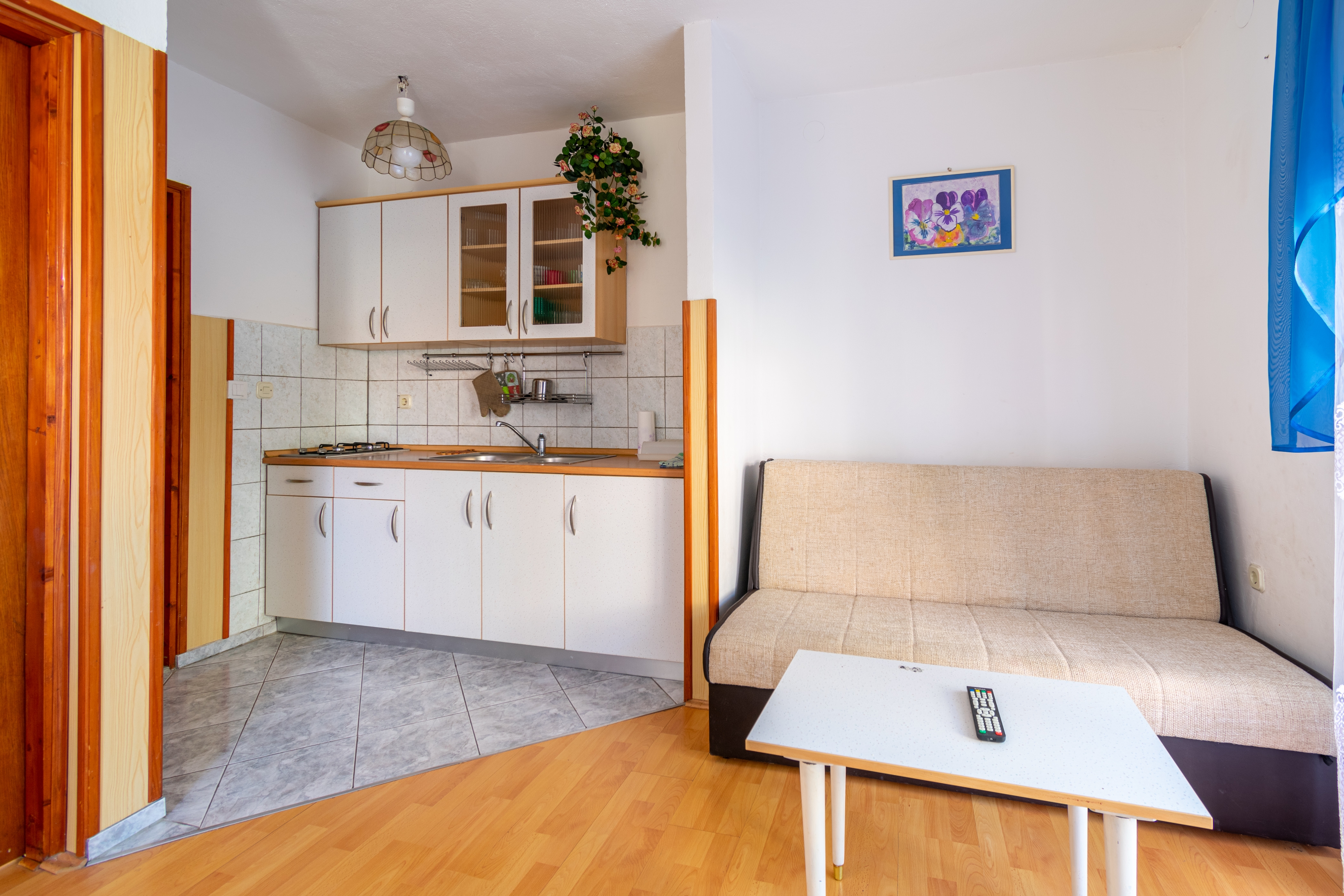 One bedroom apartment with terrace Bibinje, Zadar  A-c