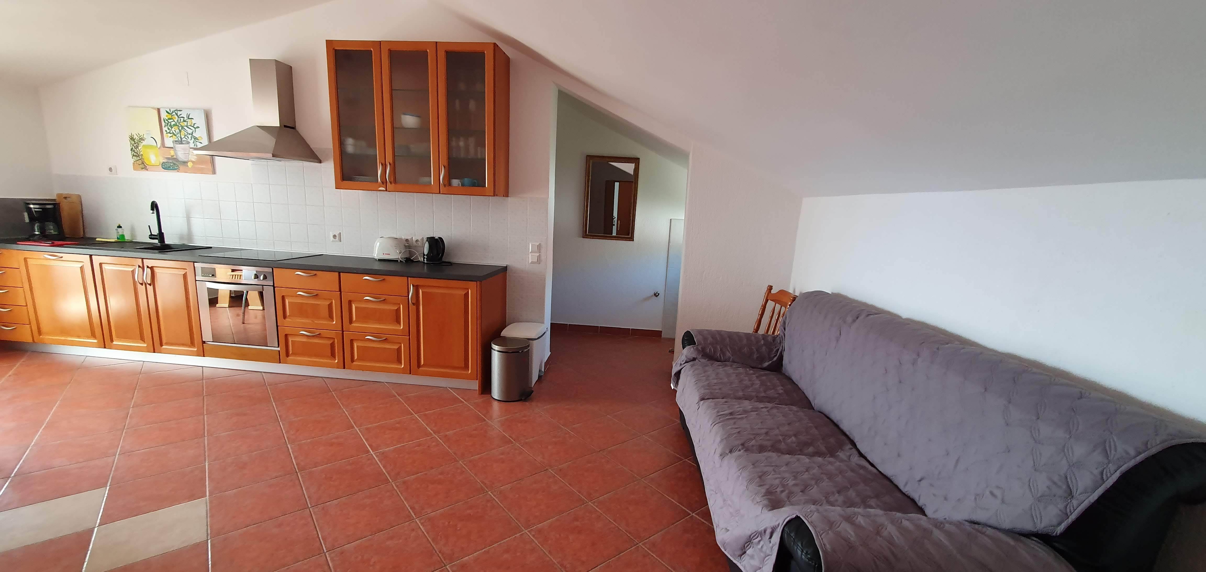 Two bedroom apartment with terrace and sea view Rab  A-a