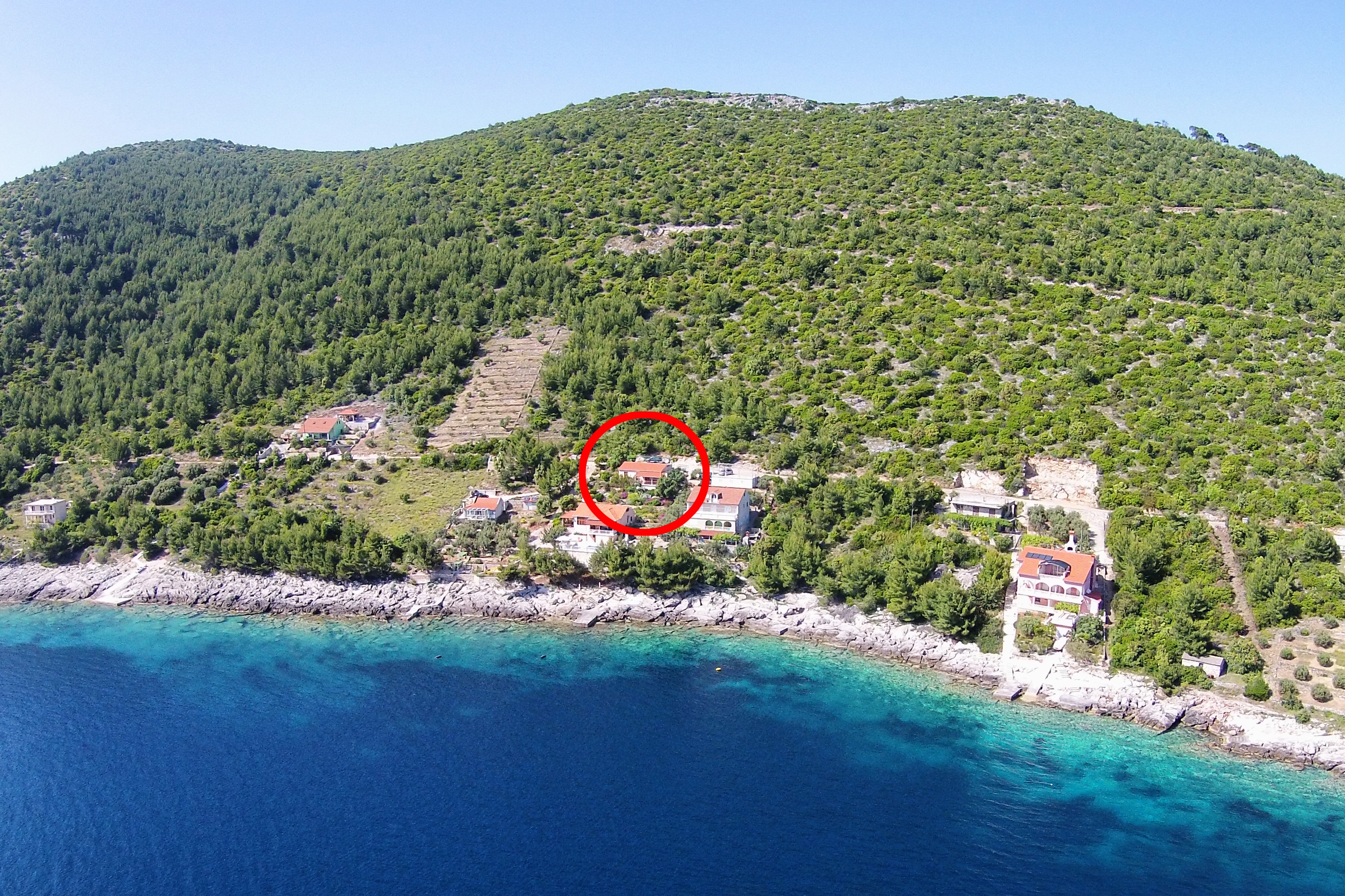 Dvosobna hiša ob morju Karbuni, Korčula  K