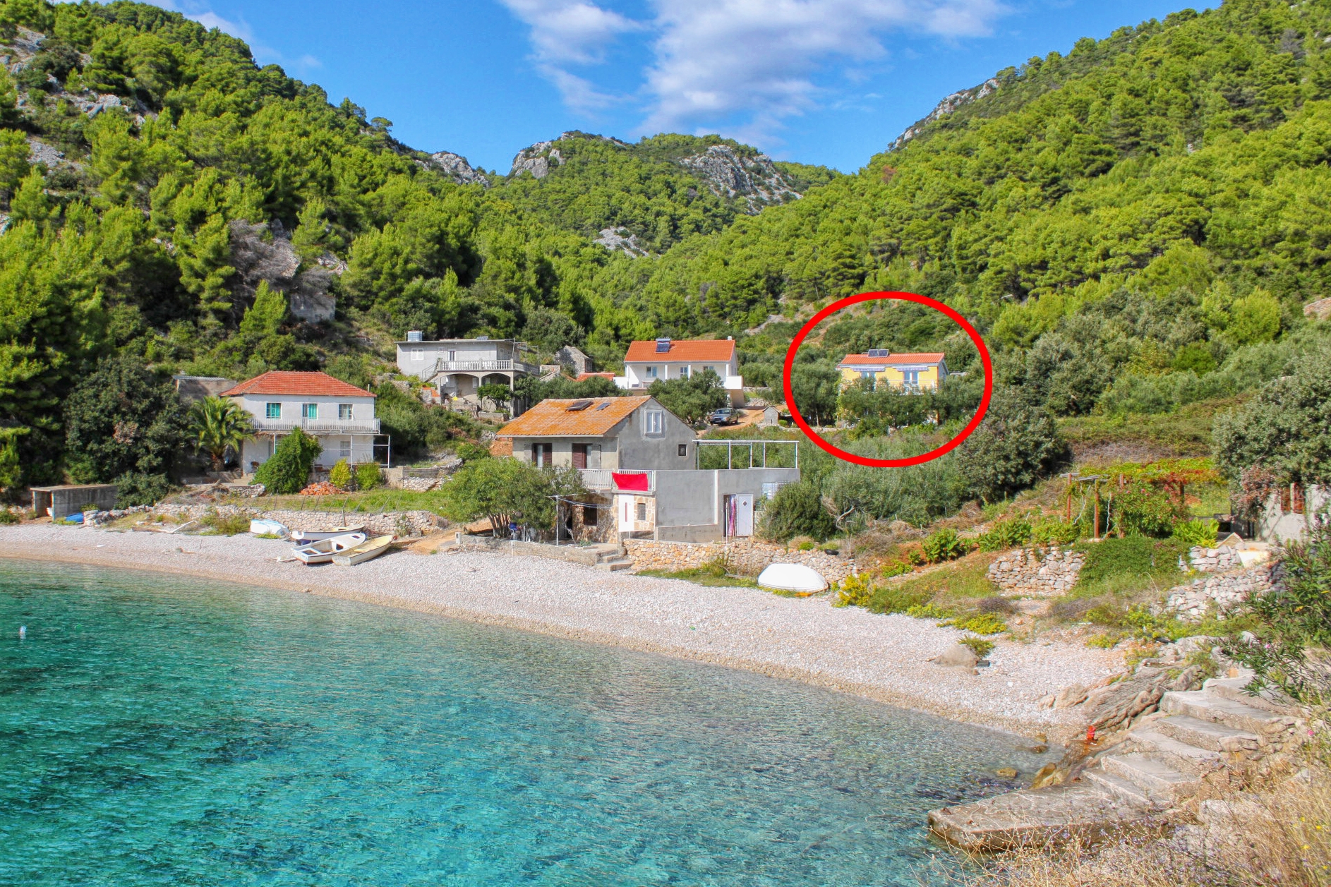 Two bedroom apartment near beach Cove Skozanje, Hvar (A-14899-a)