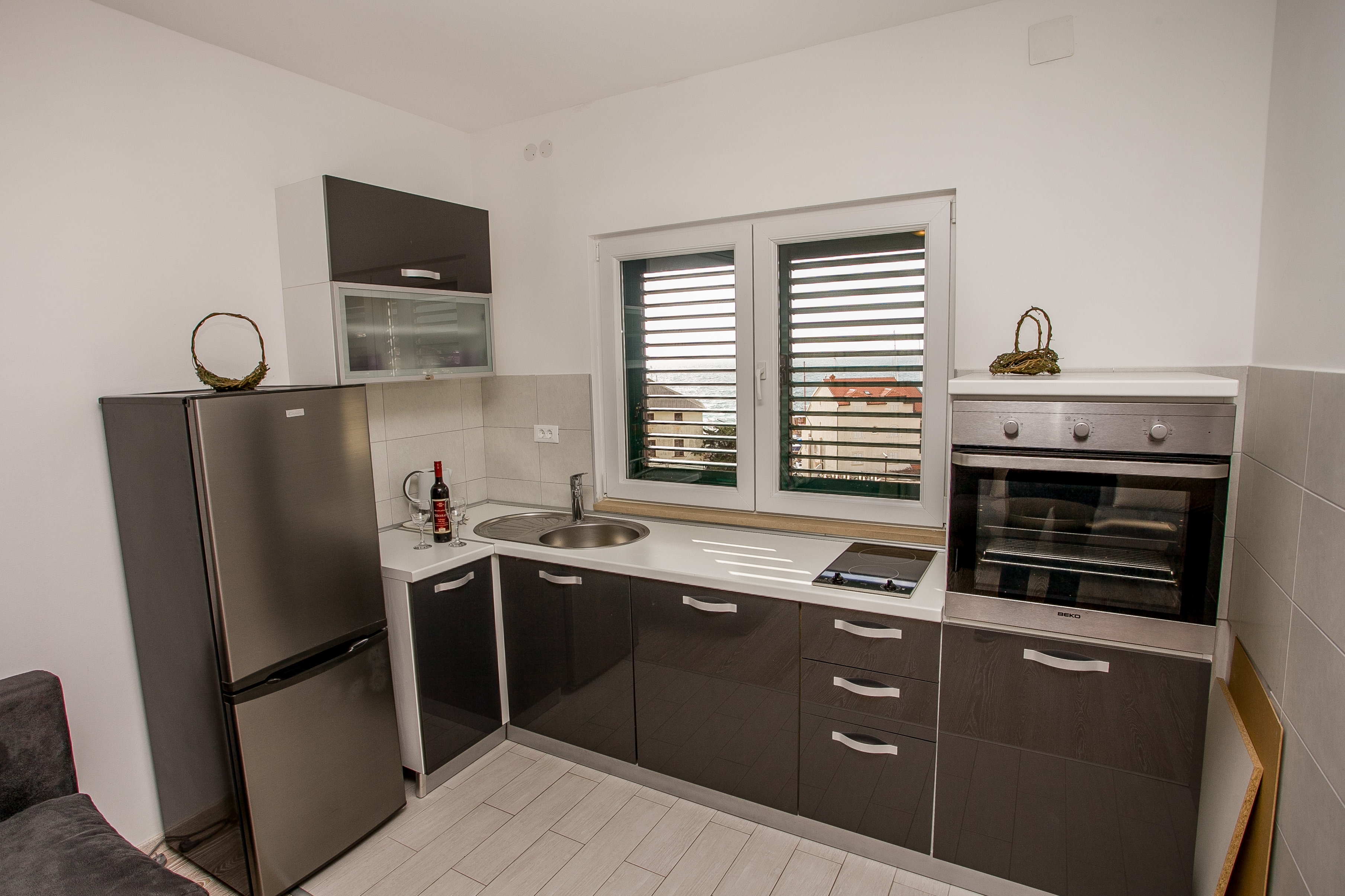 One bedroom apartment with terrace and sea view Sumpetar, Omiš  A-a