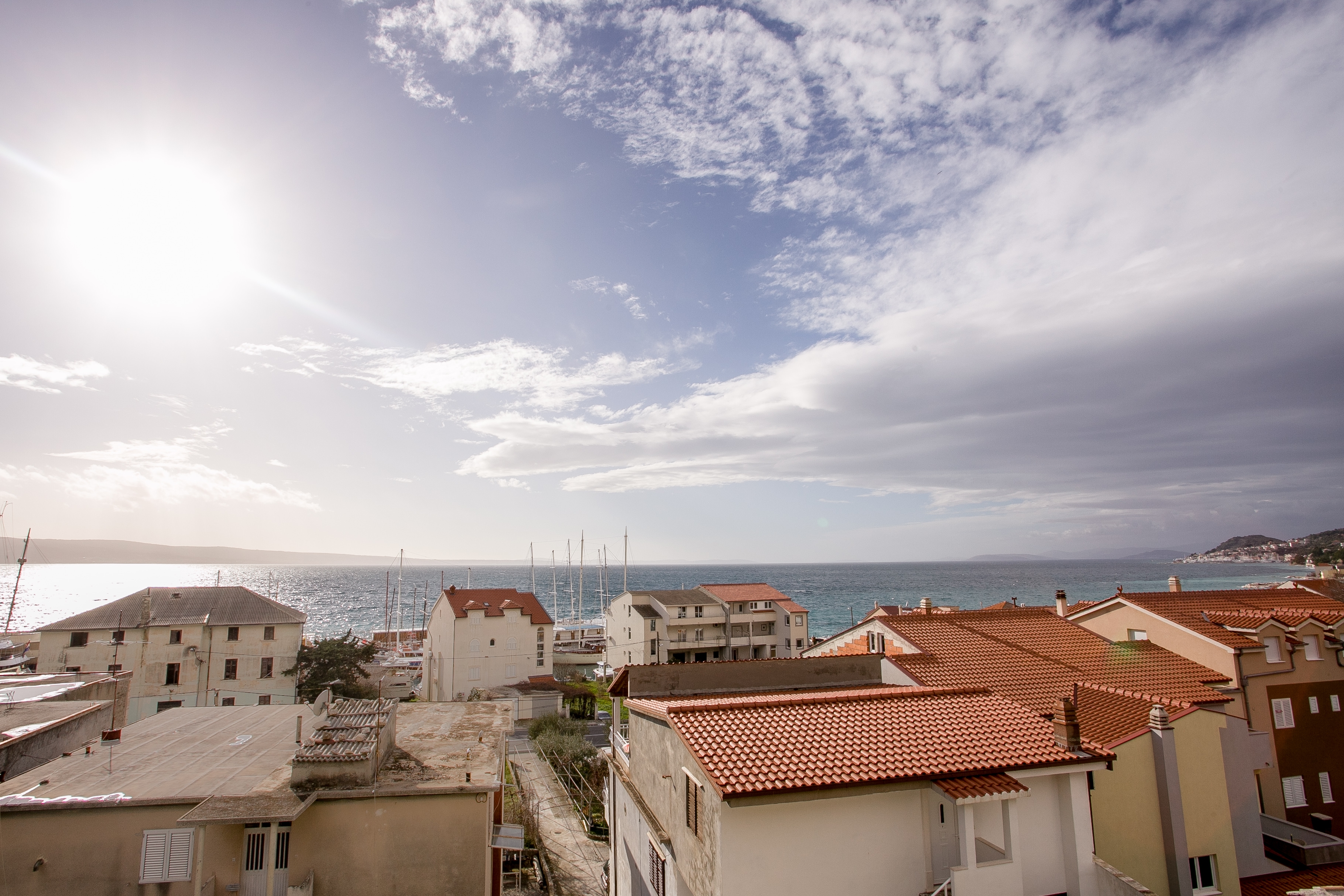 One bedroom apartment with terrace and sea view Sumpetar, Omiš  A-a
