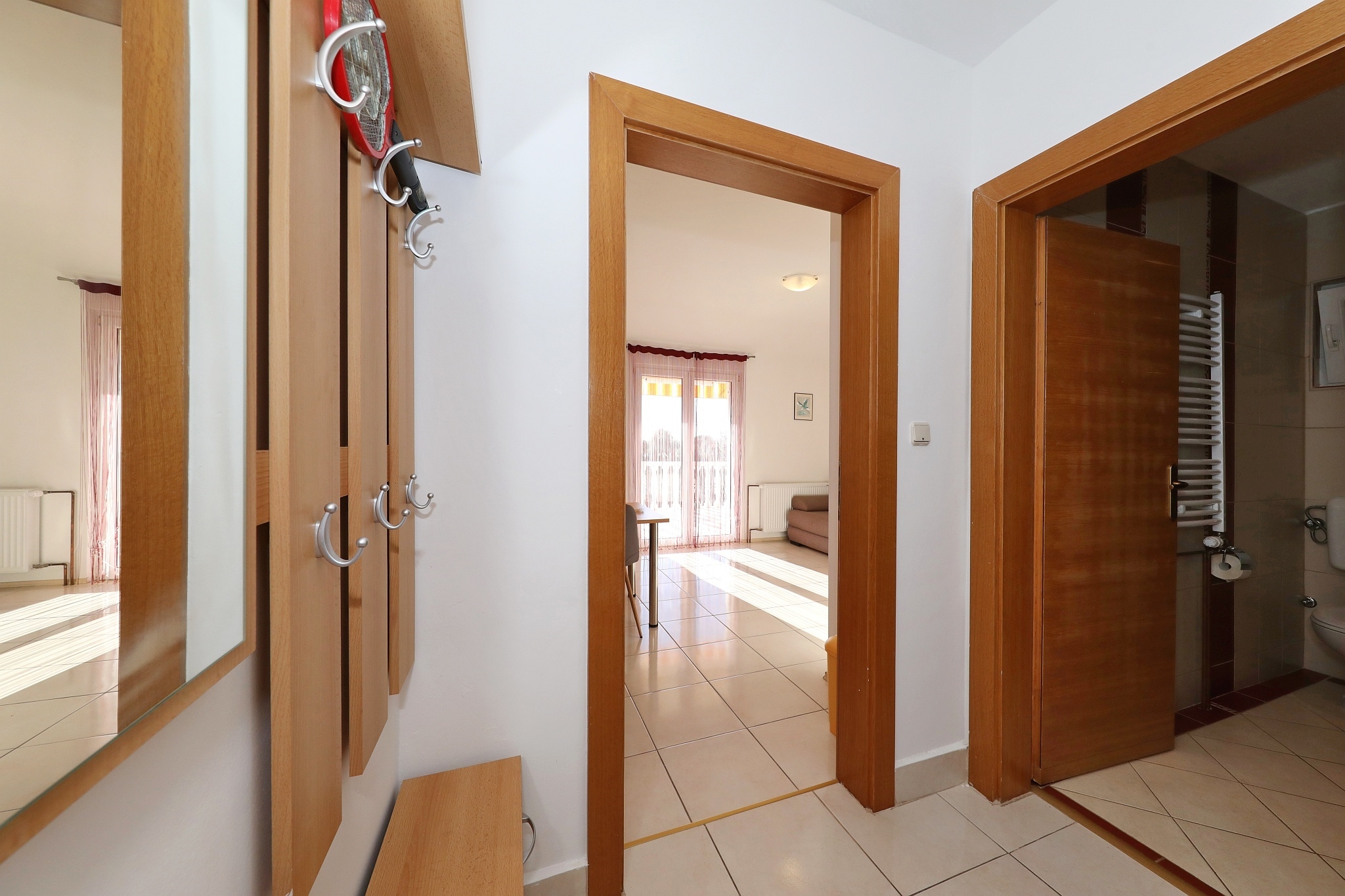 One bedroom apartment with terrace and sea view Sukošan, Zadar  A-b